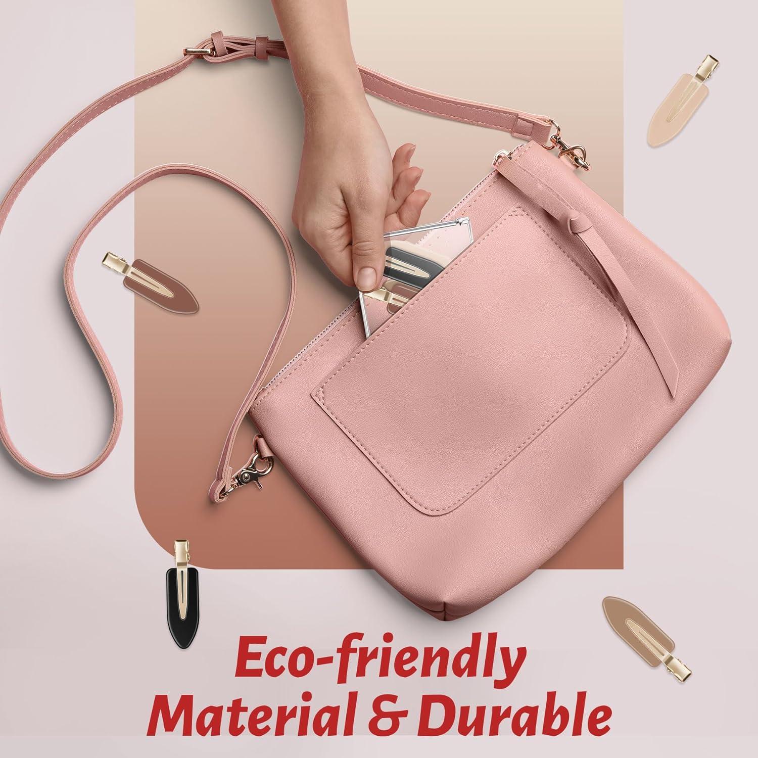 Set de 8 Clips para el Cabello YIERSO Sin Marcas Café Negro