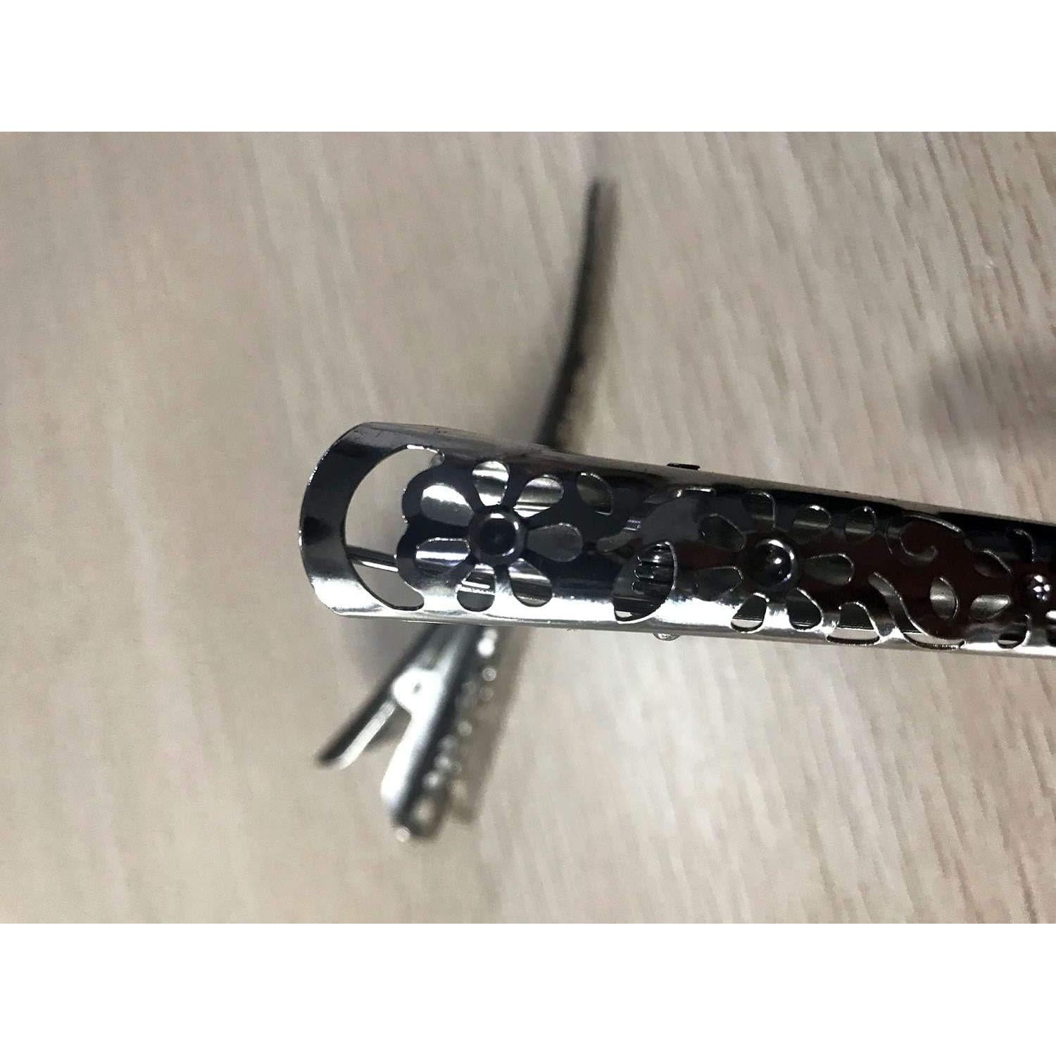 Clip de Pico de Pato Grande Time Roaming Plateado 4 Pzas