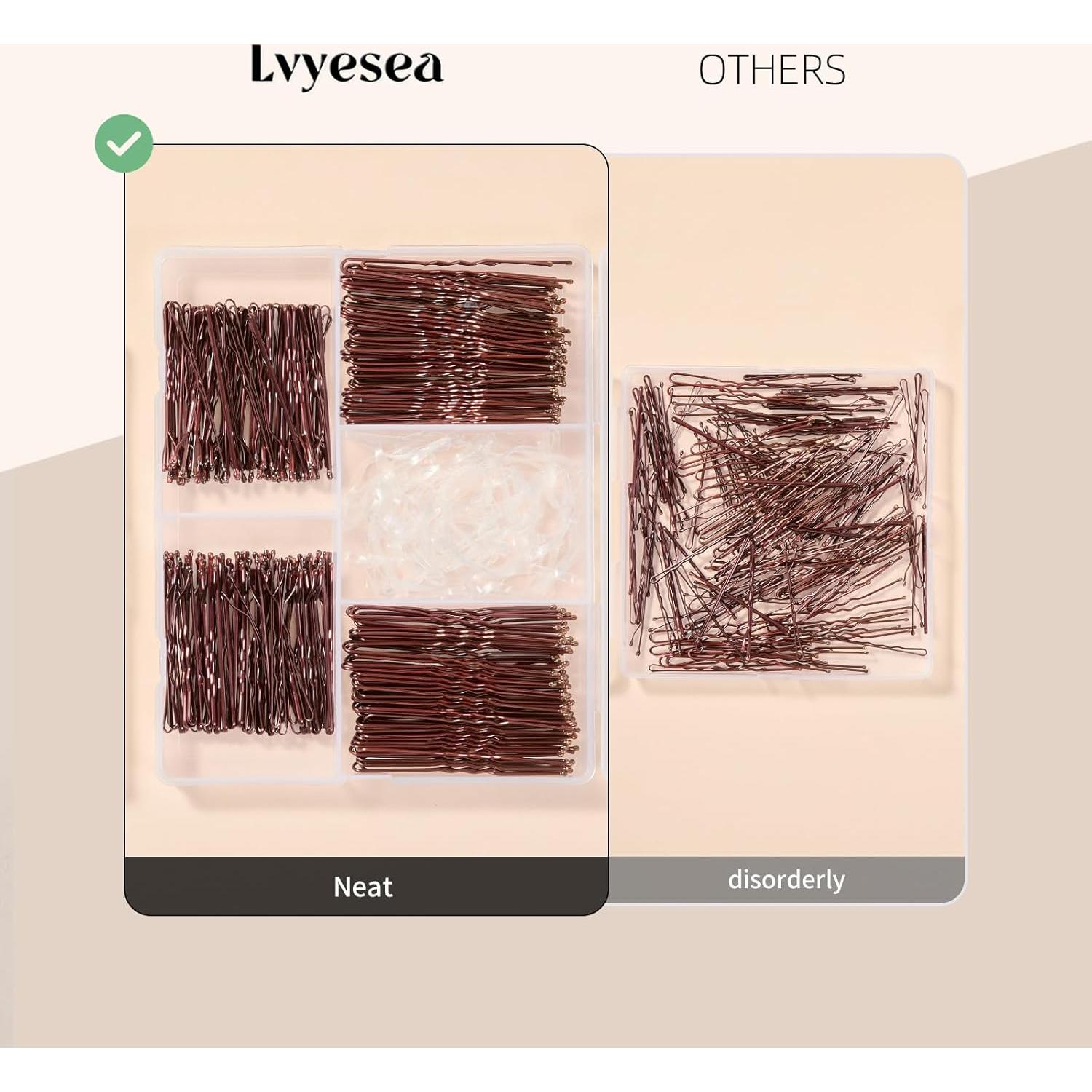 Kit de 400 Piezas Horquillas y Bandas de Goma Lvyesea