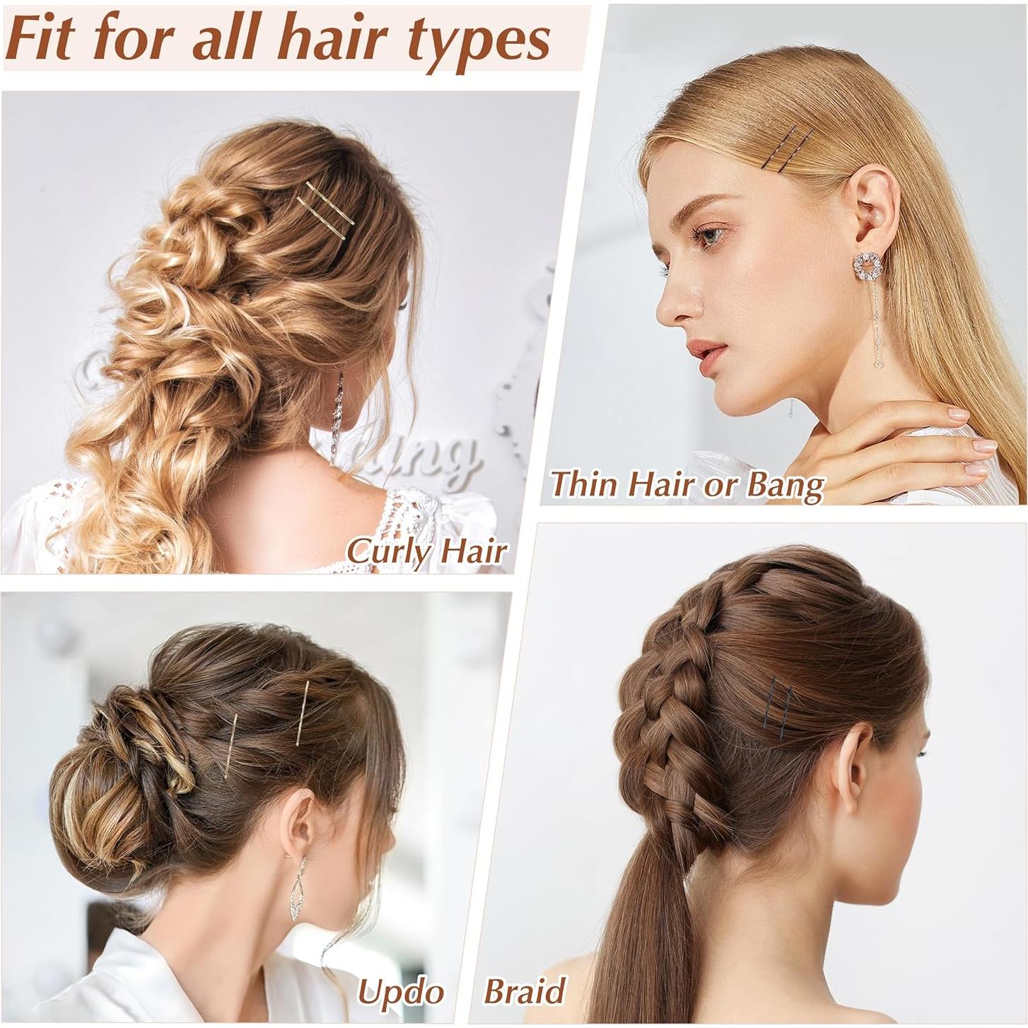 Pinzas para Cabello 360 Pcs DF - 5.08 cm, 3 Colores