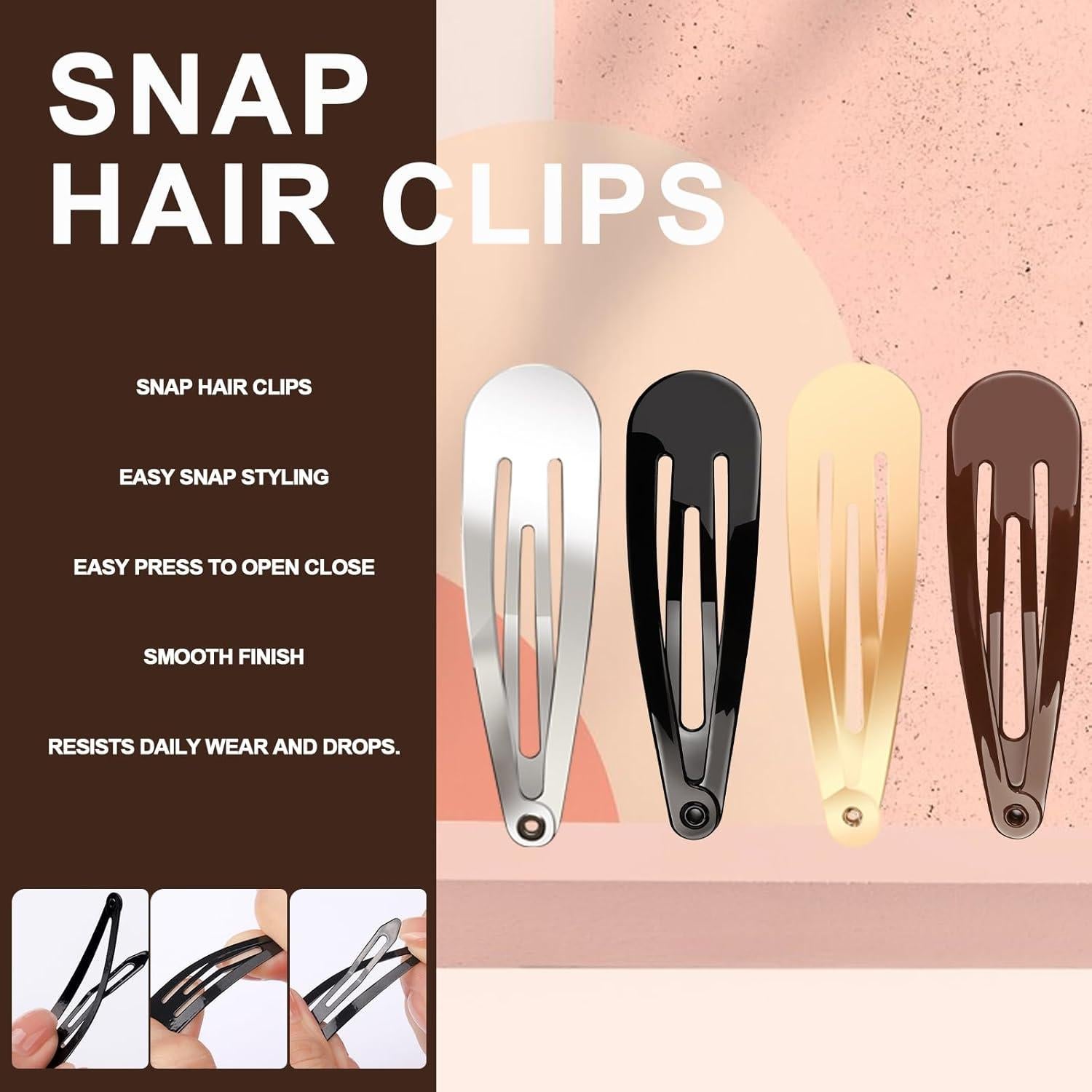 Conjunto de Horquillas YGDZ 120 Piezas para Cabello - Marrón, Negro, Plateado, Dorado