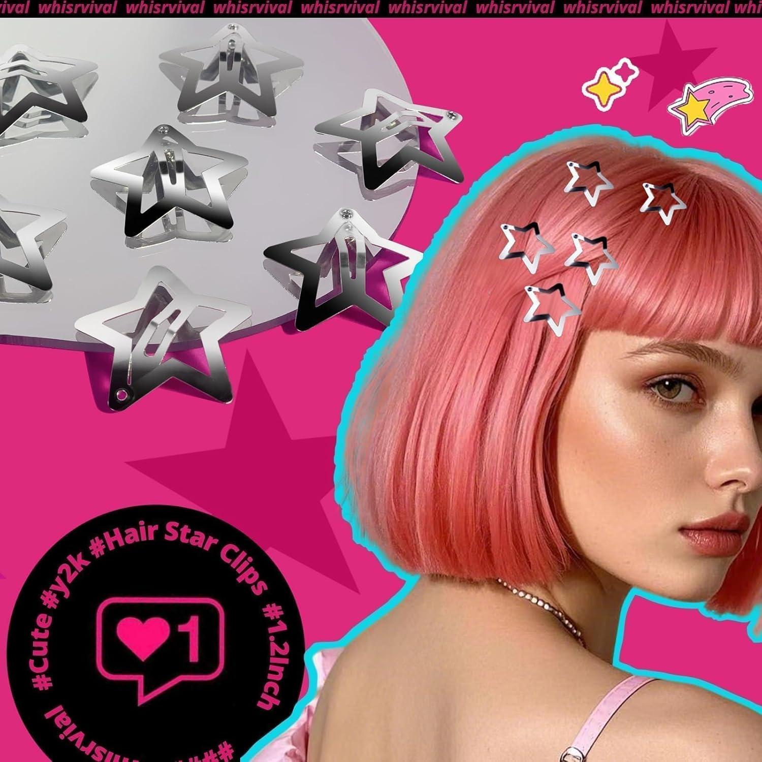 220 Horquillas y Clips de Cabello Marrón y Estrella - Kit Completo