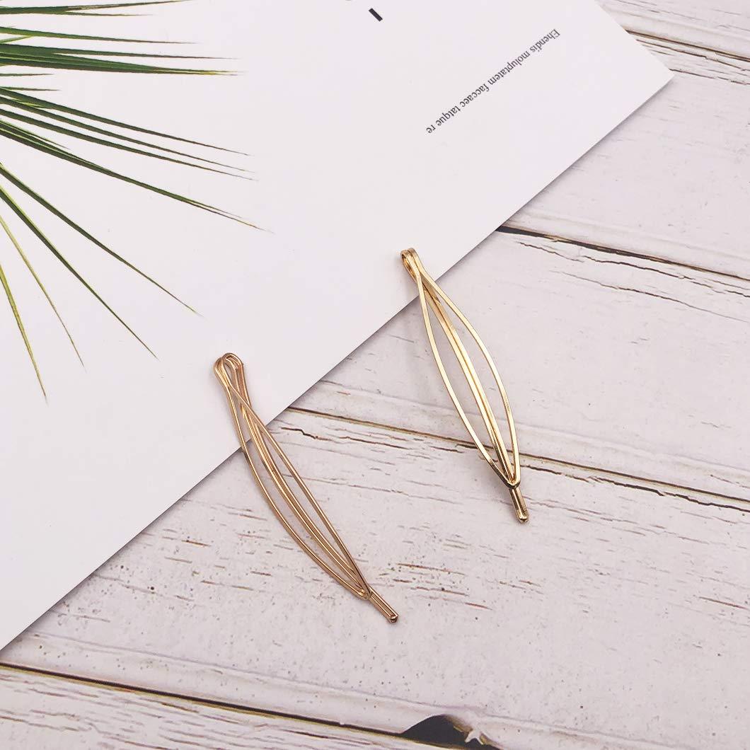 Juego de Horquillas para el Cabello Messen 8 Piezas Doradas