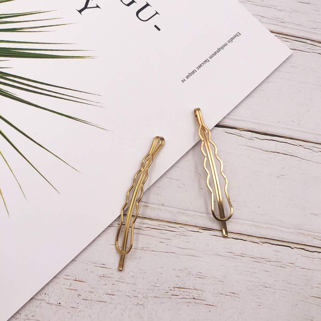 Juego de Horquillas para el Cabello Messen 8 Piezas Doradas