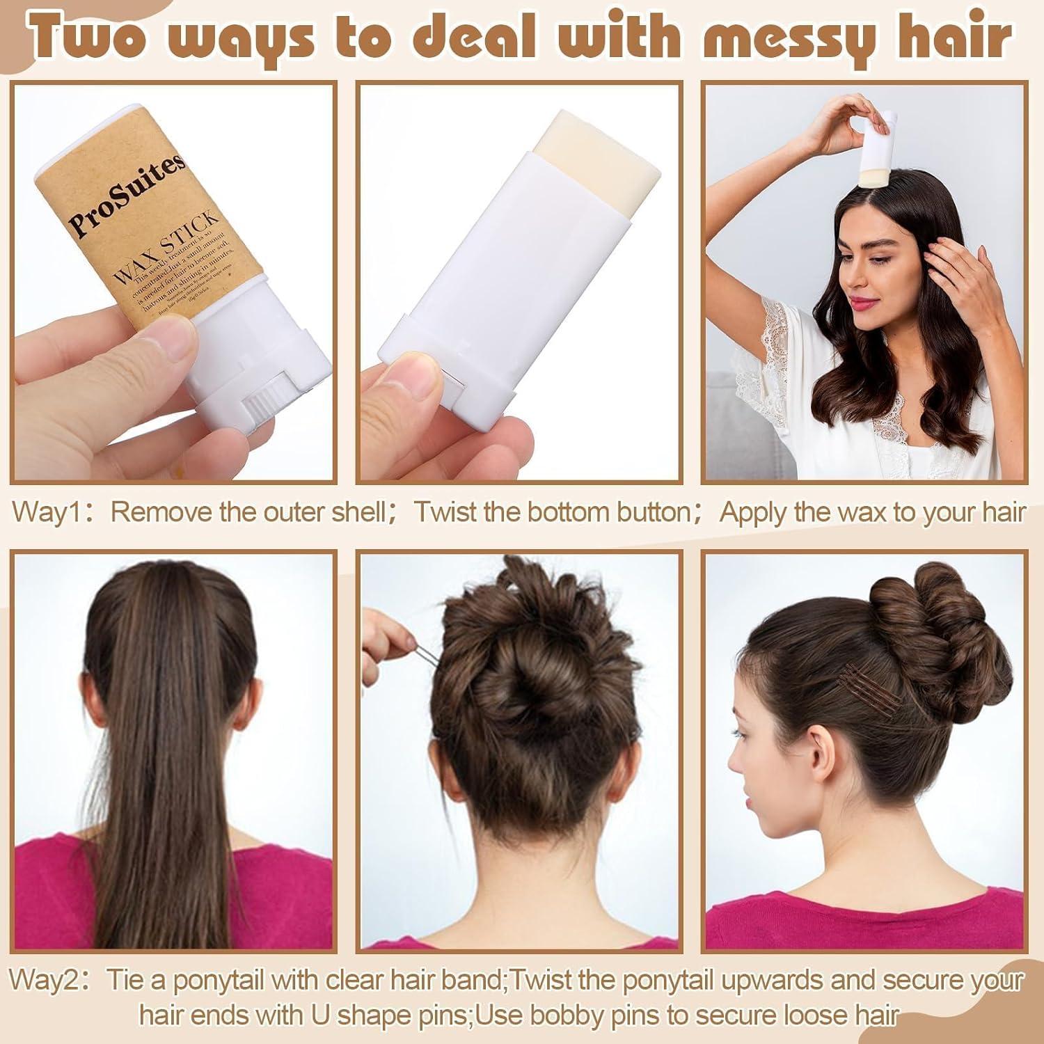 Kit Accesorios para Cabello ProSuites - 200 Horquillas, 4 Redes, Cera y Cepillos