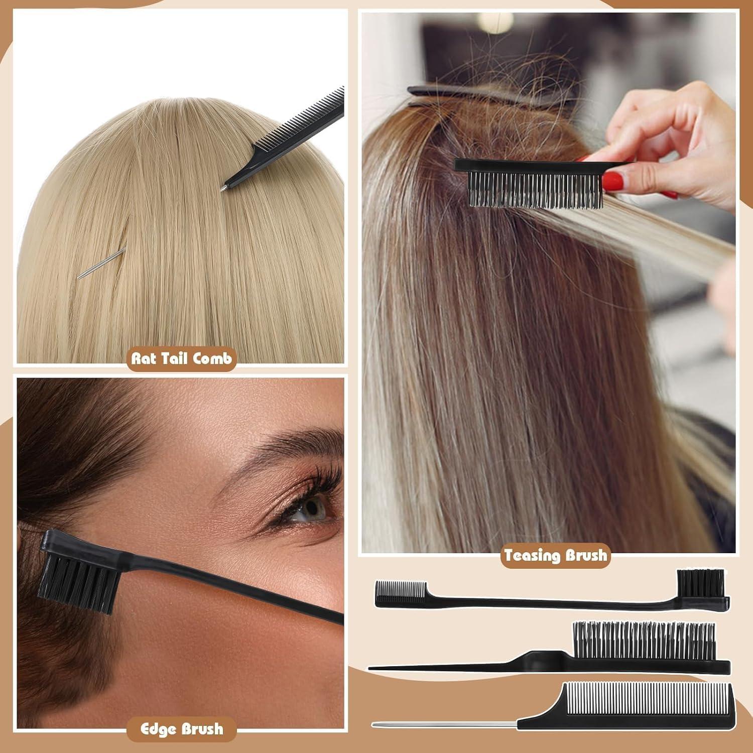 Kit Accesorios para Cabello ProSuites - 200 Horquillas, 4 Redes, Cera y Cepillos