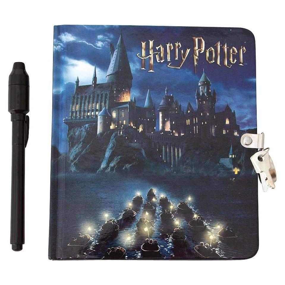 Diario Harry Potter Hogwarts con Cerradura y Bolígrafo Invisible