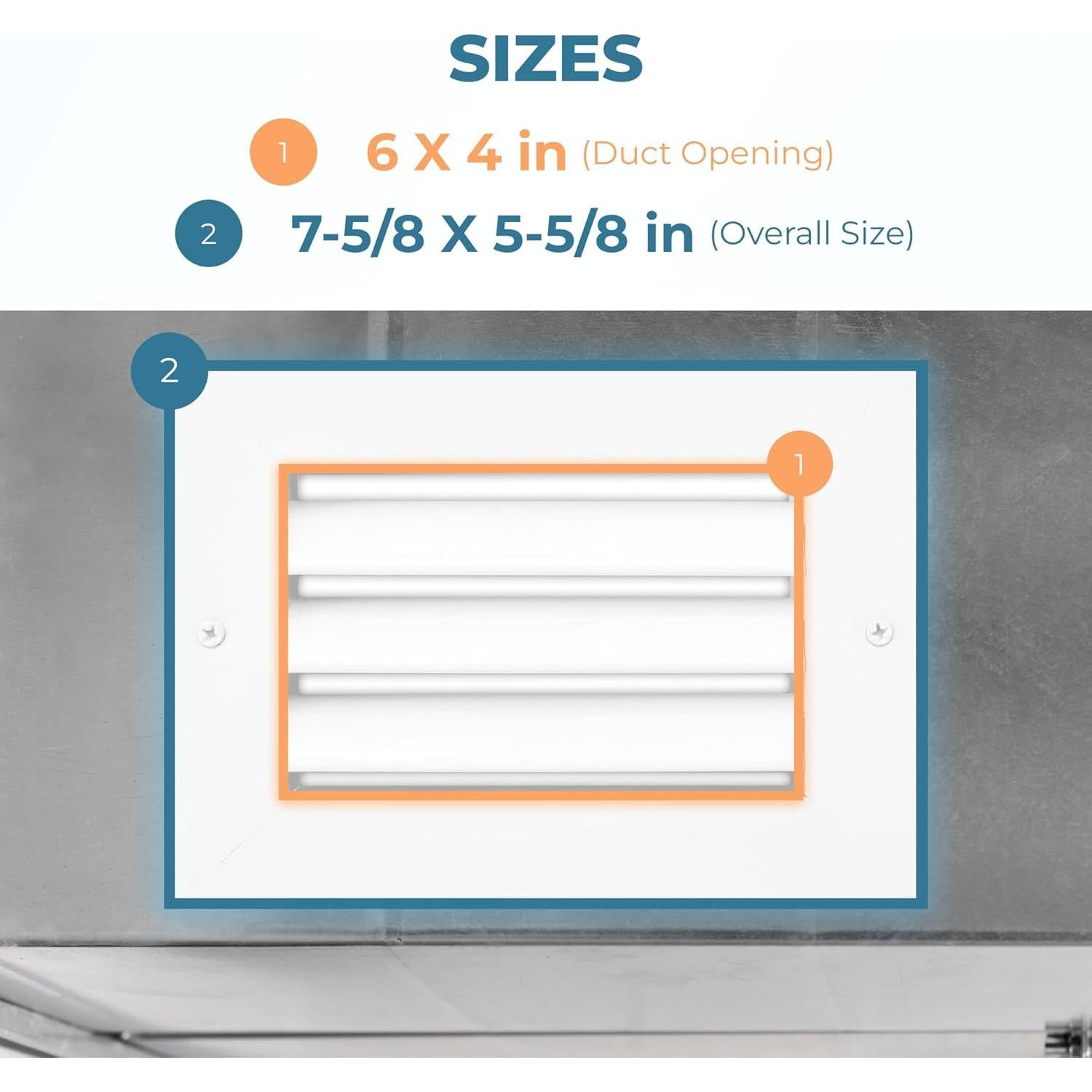 Rejilla de Ventilación de Aluminio Air 360 15x10 cm - Silenciosa