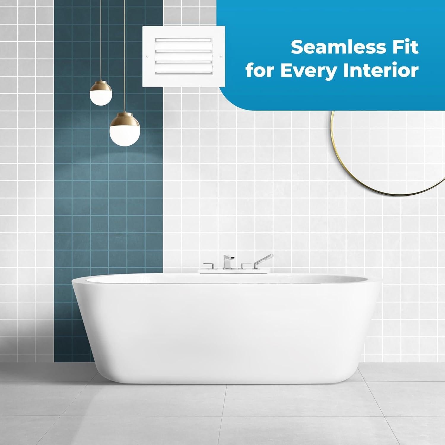 Rejilla de Ventilación de Aluminio Air 360 15x10 cm - Silenciosa