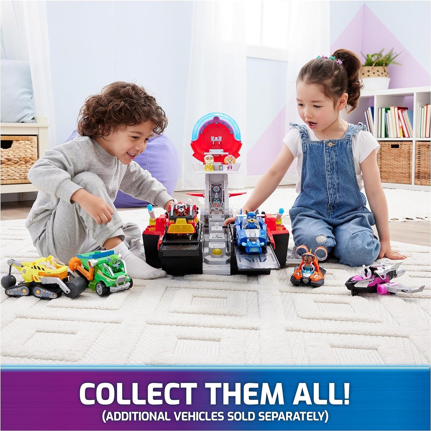 Base Aérea PAW Patrol con Figura de Chase y Vehículo 69x36cm