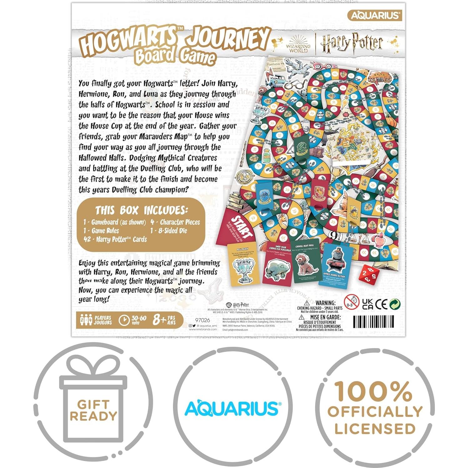 Juego de Mesa Harry Potter AQUARIUS - Diversión Familiar 2-4 Jugadores