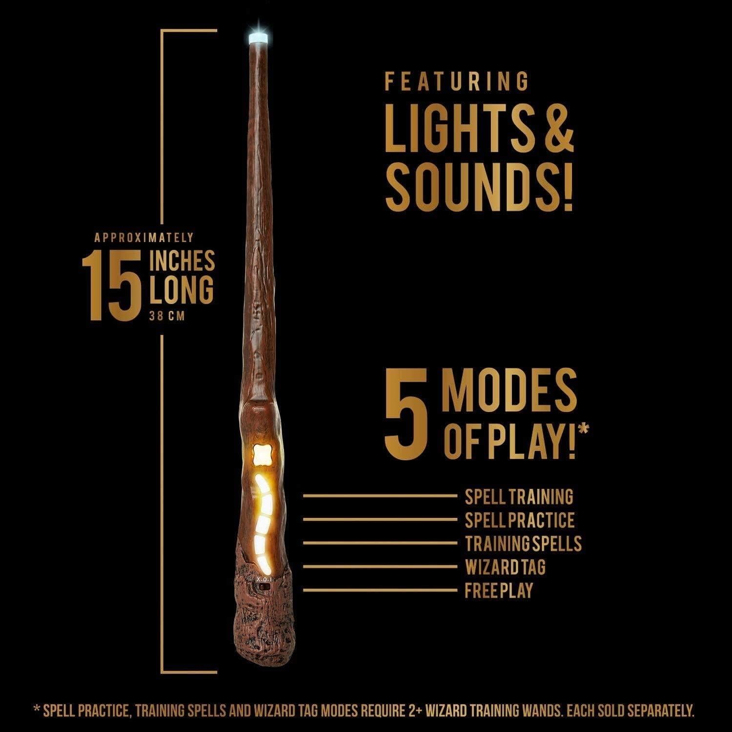 Varita de Entrenamiento Ron Weasley Harry Potter 11 Hechizos