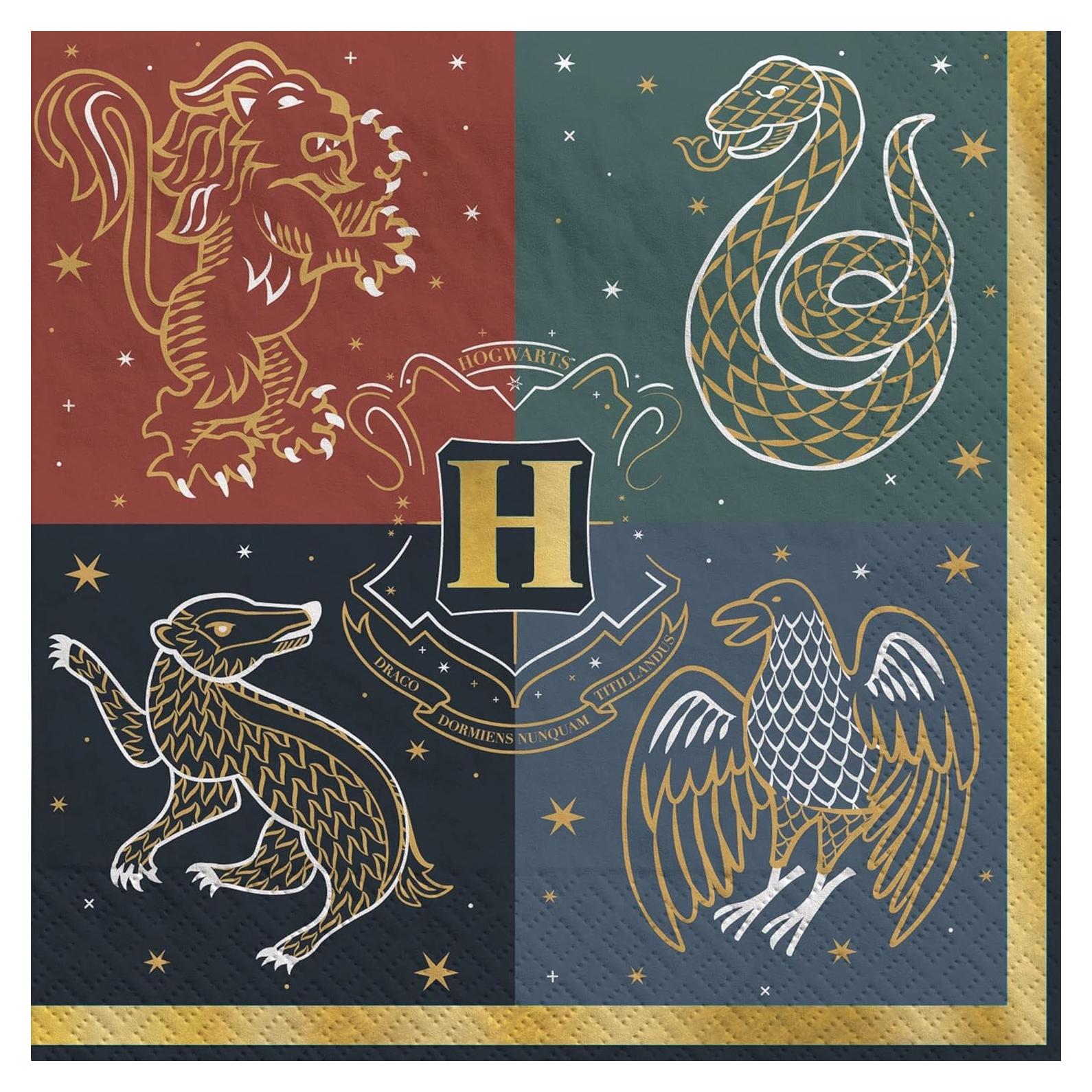 Servilletas de papel Harry Potter Hogwarts - 16 unidades 12.7 cm