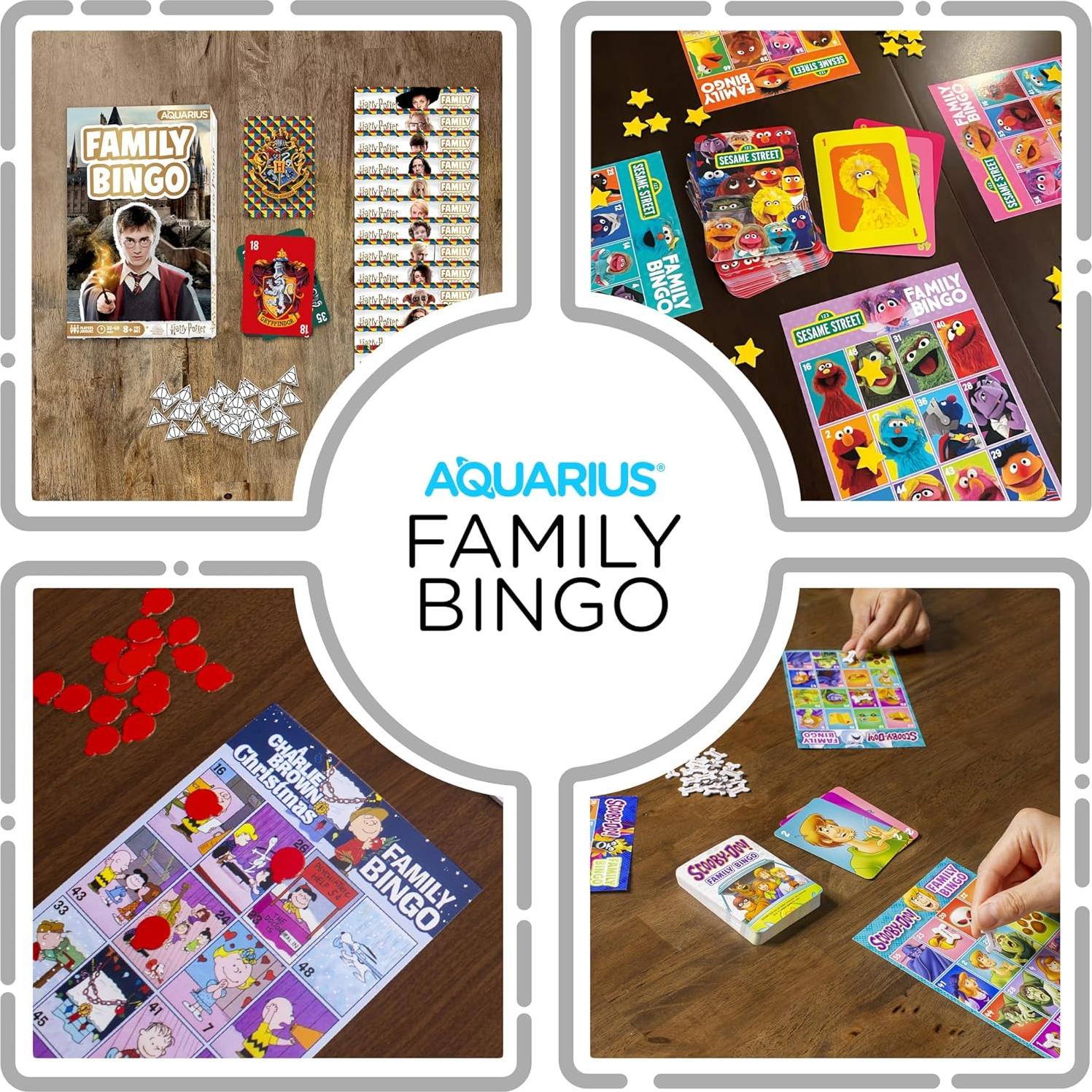 Juego de Bingo Familiar AQUARIUS Harry Potter - 18 Tarjetas