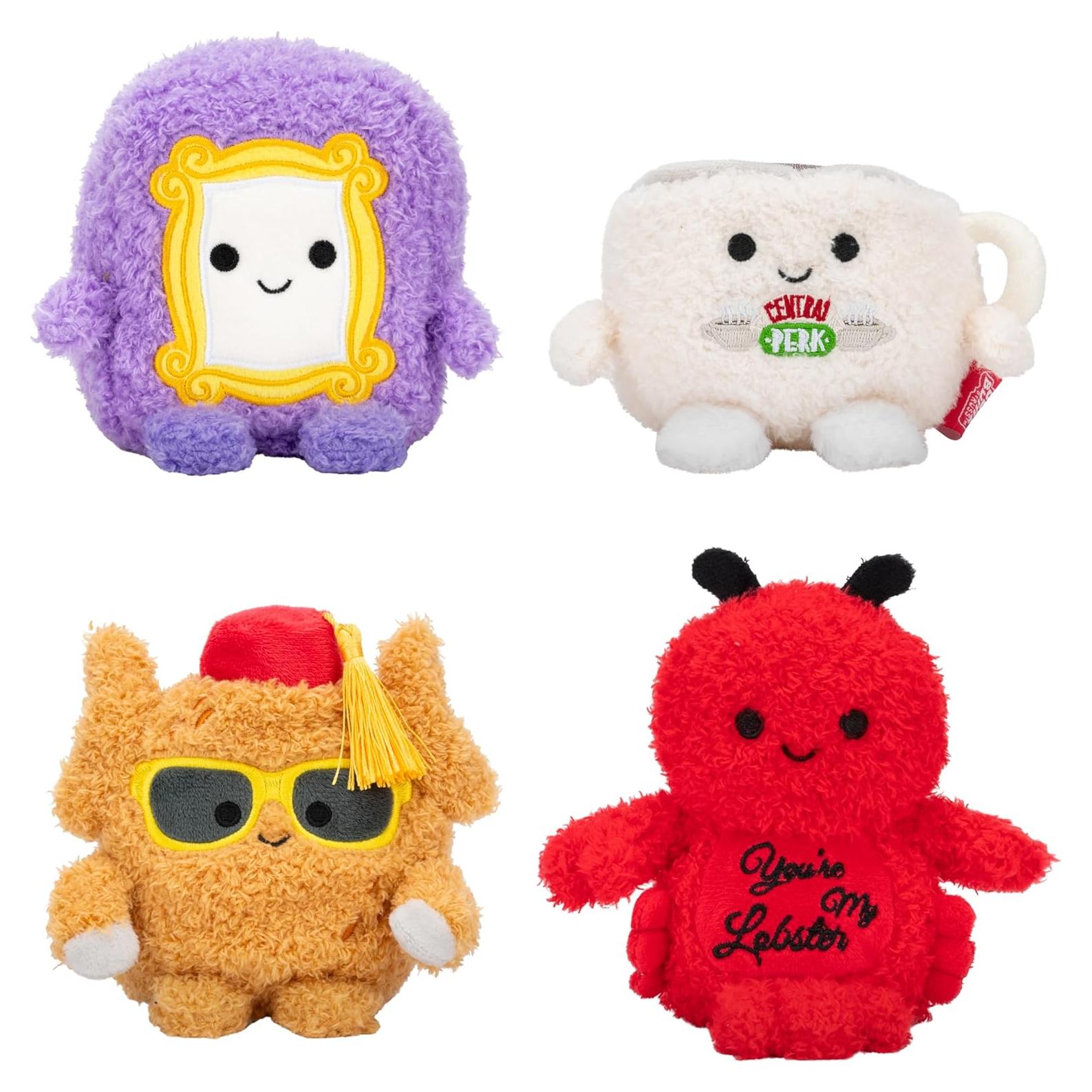 Paquete de 4 Peluches BumBumz AMIGOS Jazwares 11.43 cm