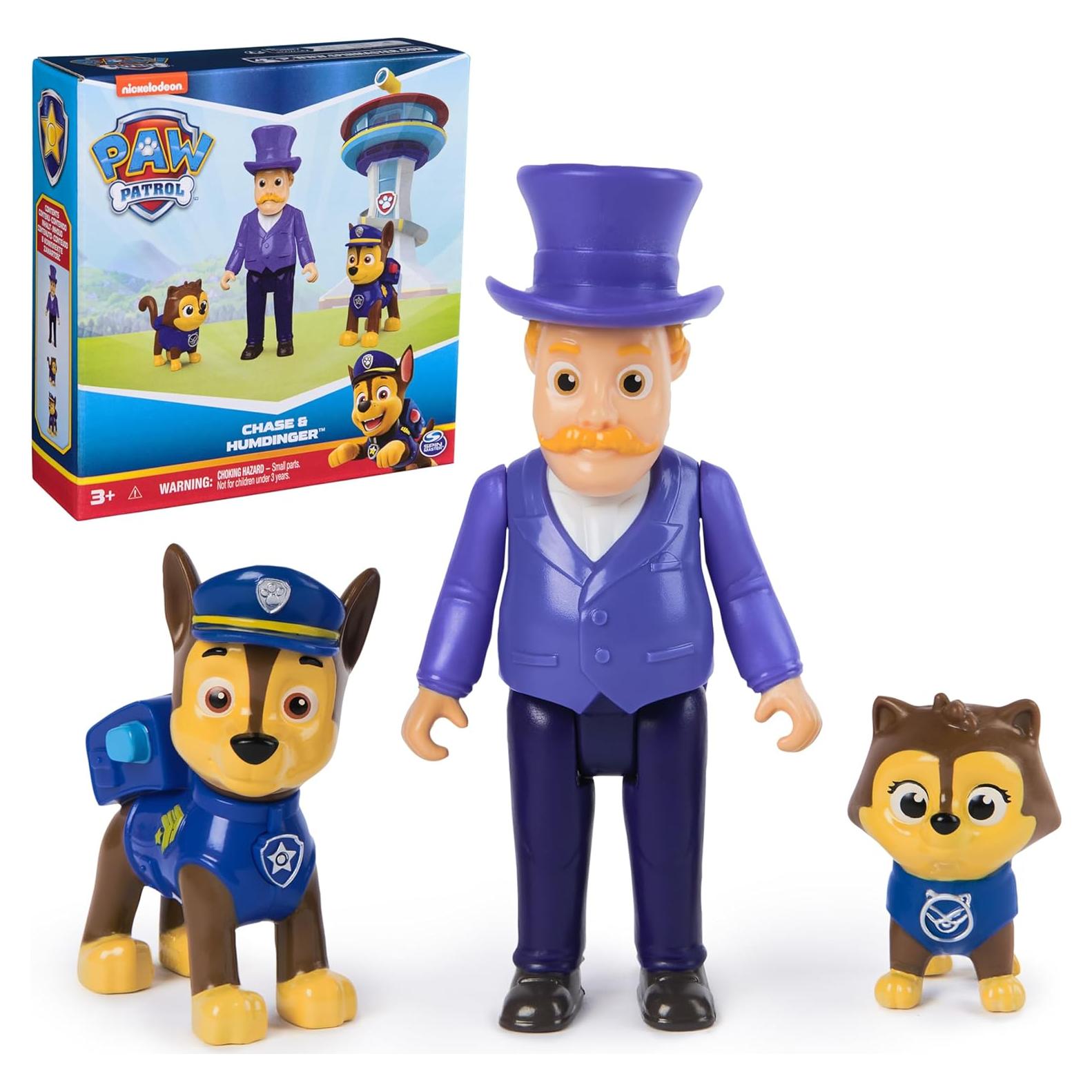 Conjunto de Figuras Paw Patrol Chase y Alcalde Humdinger