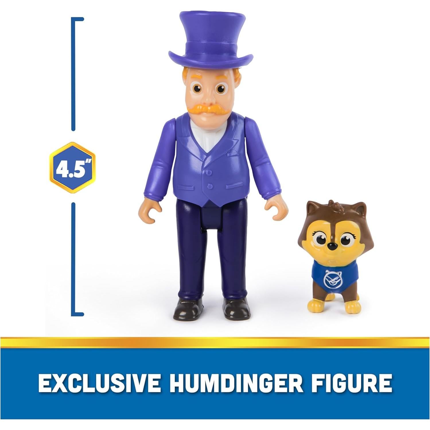 Conjunto de Figuras Paw Patrol Chase y Alcalde Humdinger