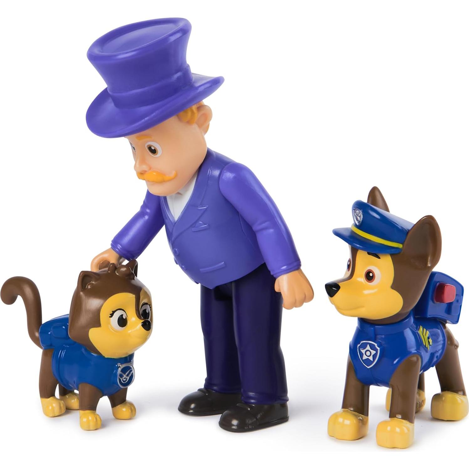 Conjunto de Figuras Paw Patrol Chase y Alcalde Humdinger