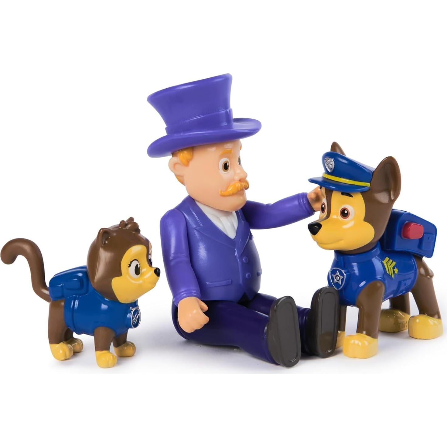 Conjunto de Figuras Paw Patrol Chase y Alcalde Humdinger