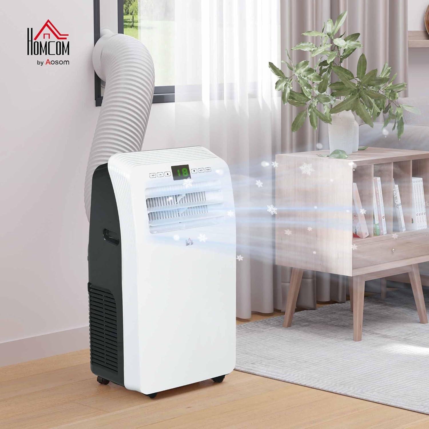 Aire Acondicionado Portátil HOMCOM 12000 BTU 3 en 1 Blanco