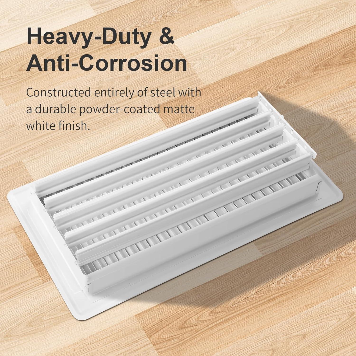 Registro de Piso 2x10 VE NI SCC - Cubiertas de Ventilación Blanca