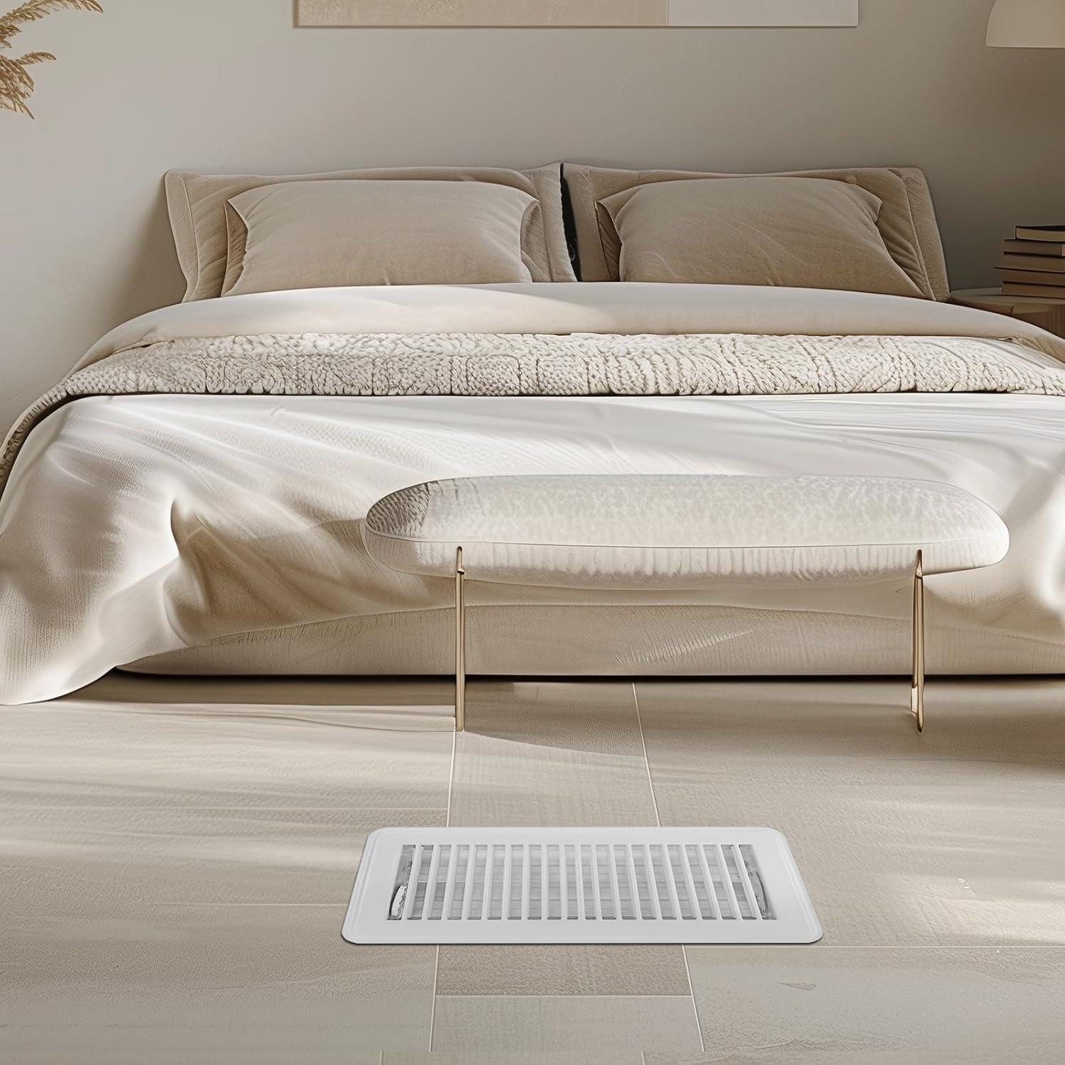 Registro de Piso 2x10 VE NI SCC - Cubiertas de Ventilación Blanca