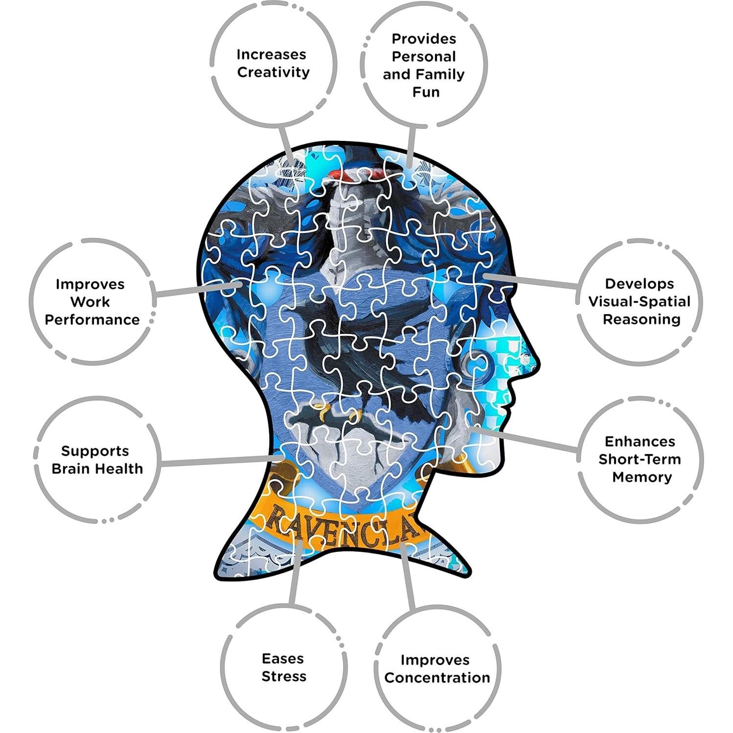 Rompecabezas 500 Piezas AQUARIUS Escudo Ravenclaw 48x35cm