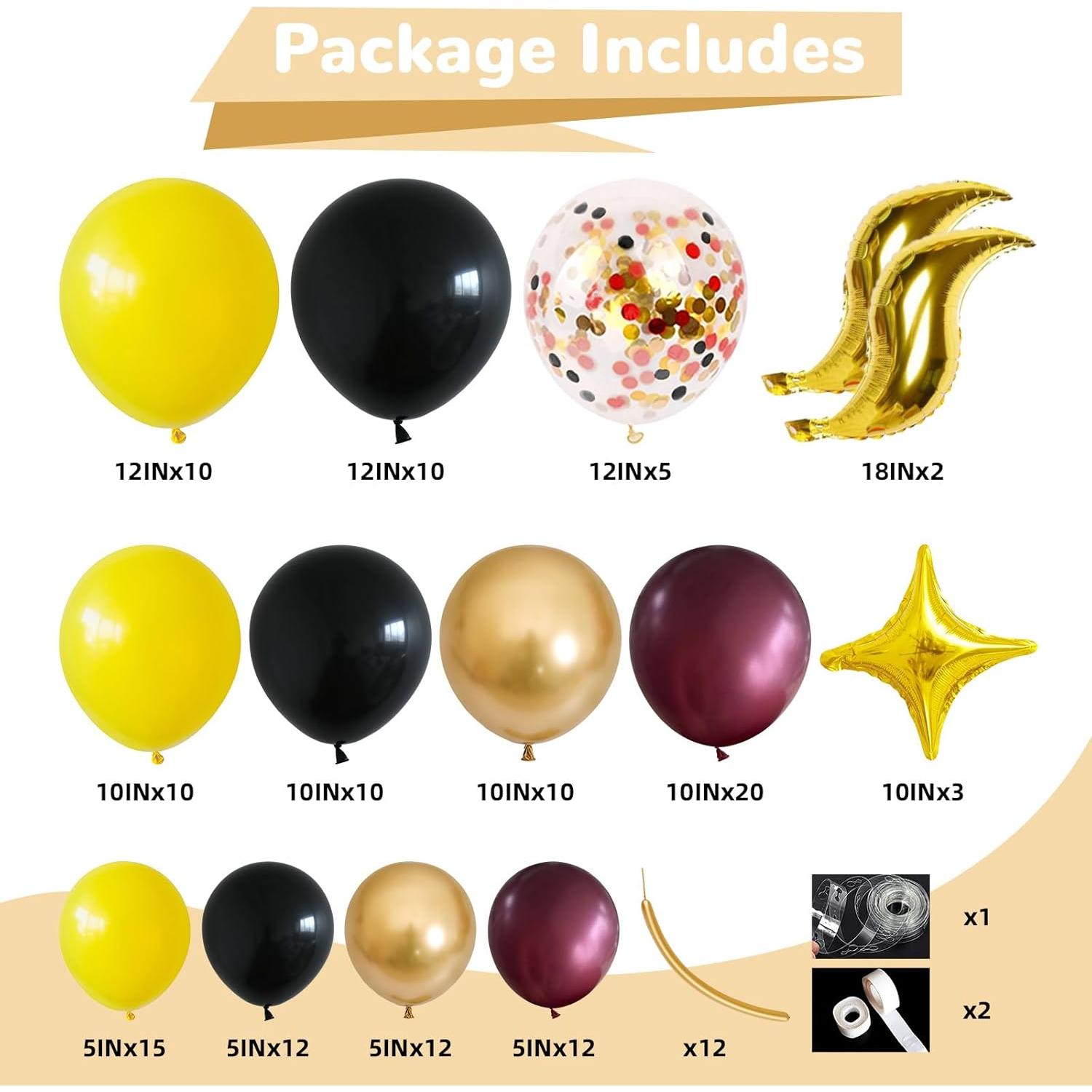 Kit de Guirnalda de Globos HILAVO 35 Piezas Fiesta Halloween