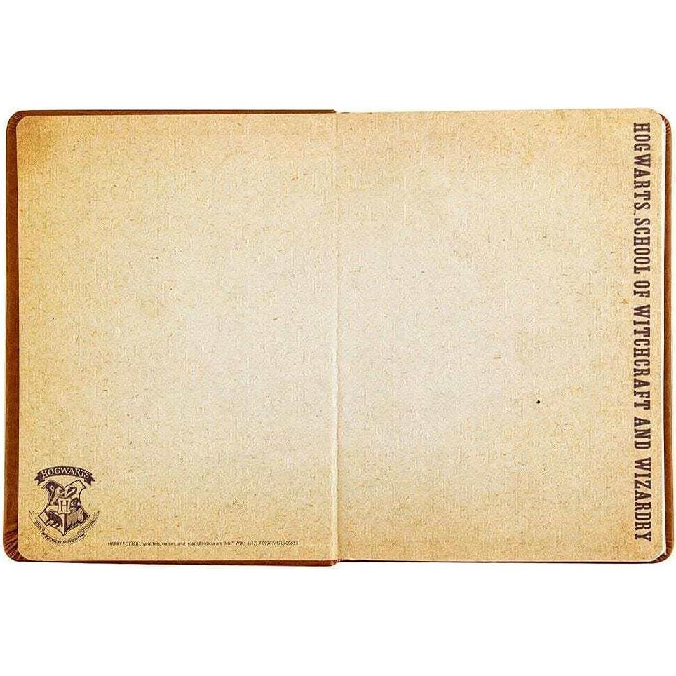Diario de Cuero Sintético Harry Potter con Pluma de Varita