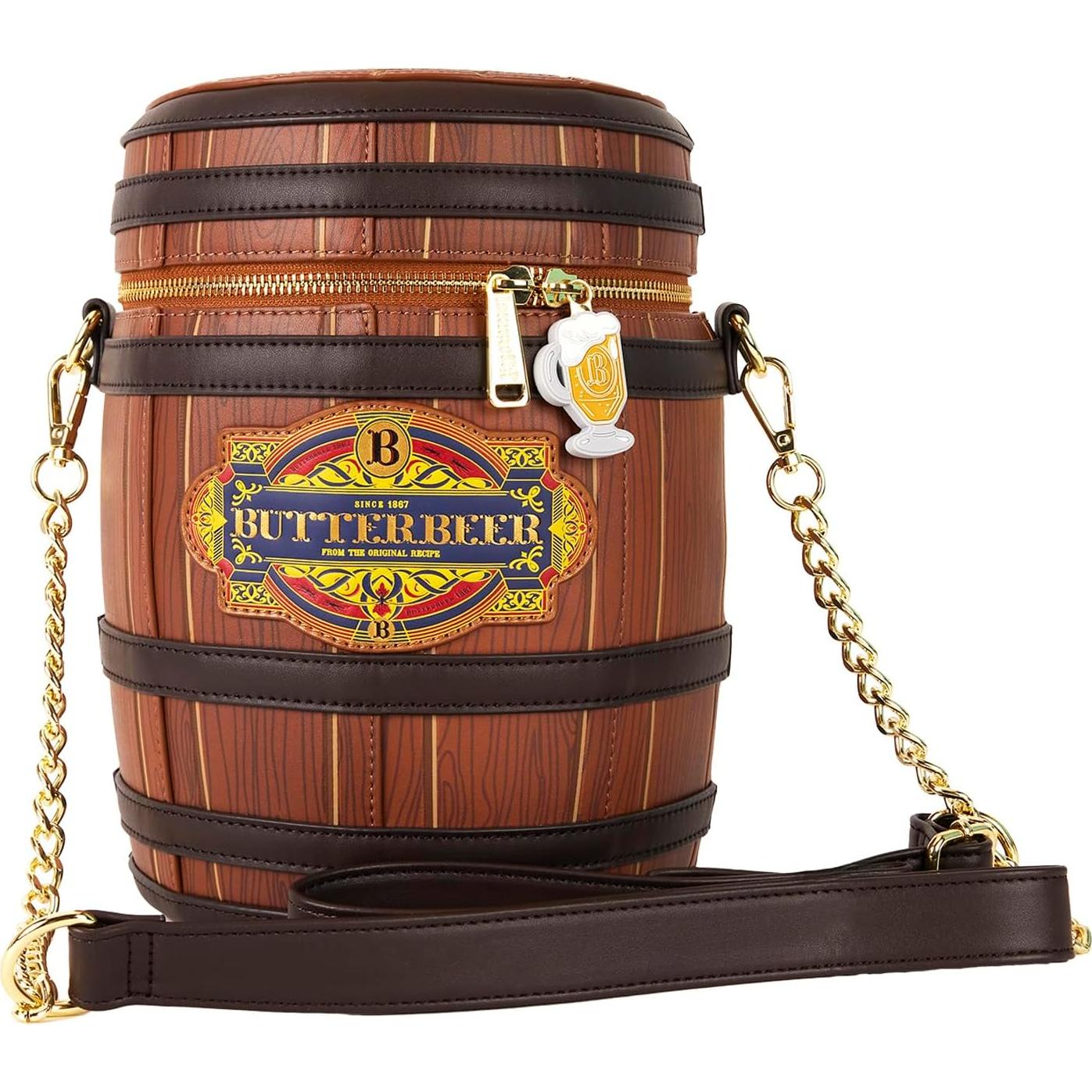 Bolso Cruzado Barrel Cerveza Mantequilla Loungefly 24.6x19x19cm