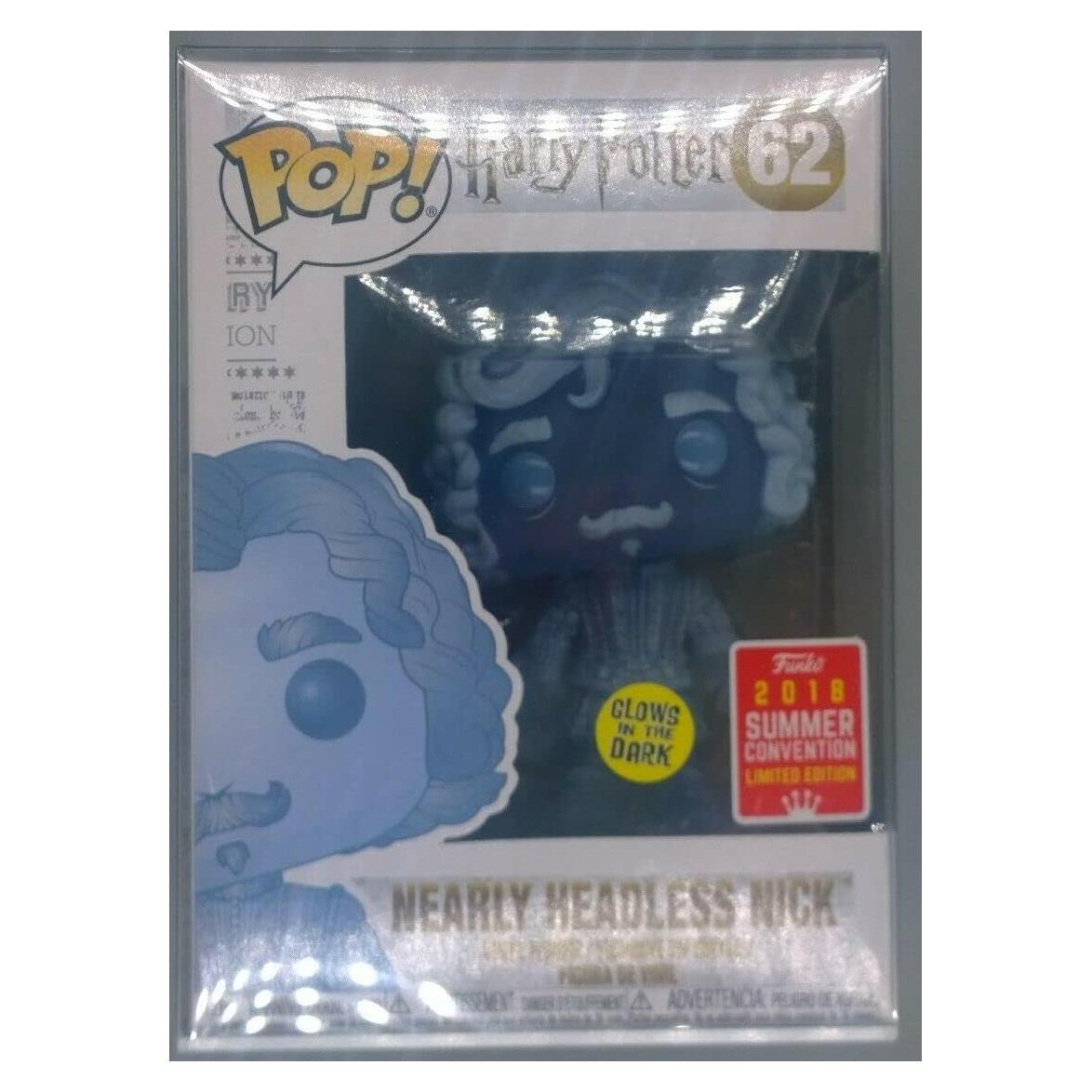 Funko Pop! Harry Potter Nick Casi Decapitado Brilla en la Oscuridad