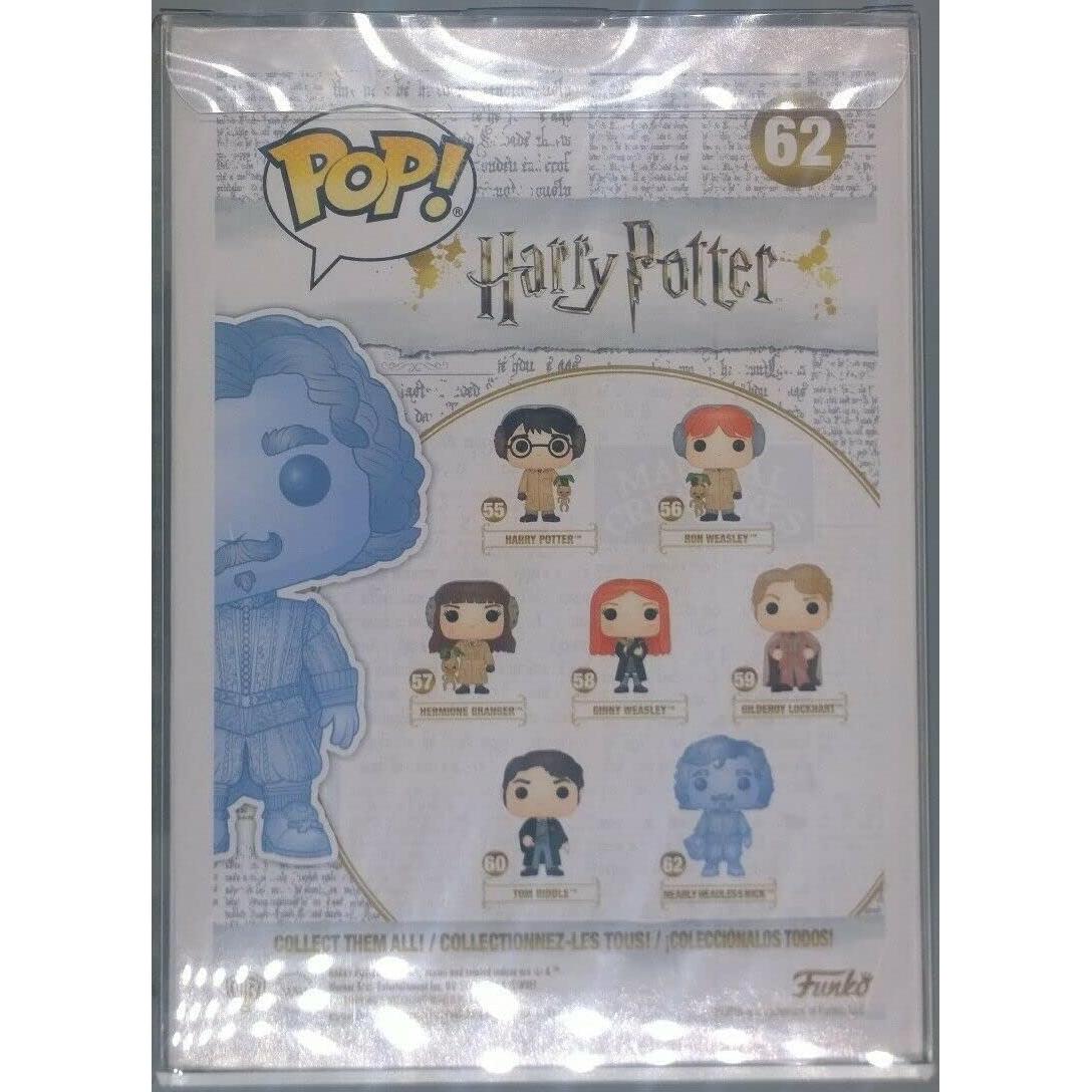Funko Pop! Harry Potter Nick Casi Decapitado Brilla en la Oscuridad