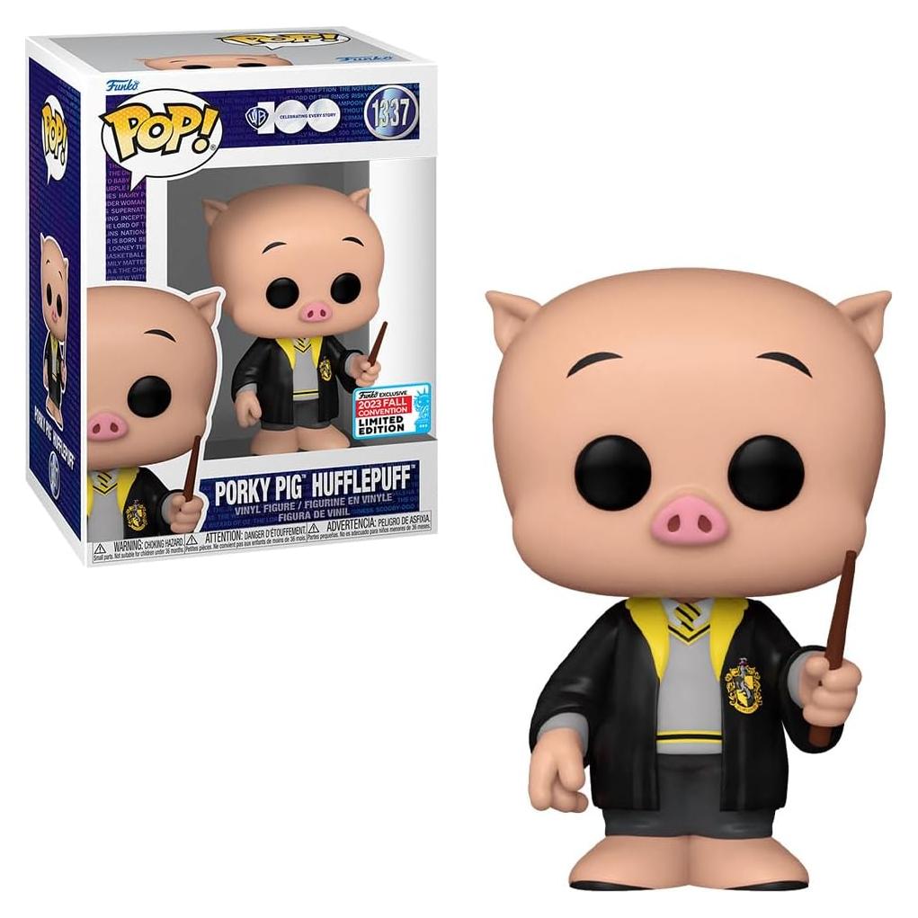 Figura Funko Pop! Porky Pig Hufflepuff - Looney Tunes