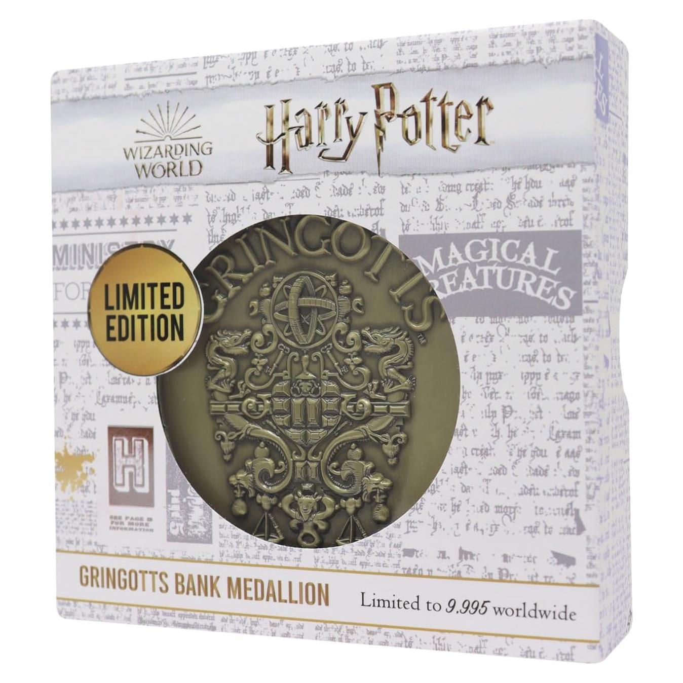 Réplica de Metal Medallón Banco Gringotts Fanattik 24cm