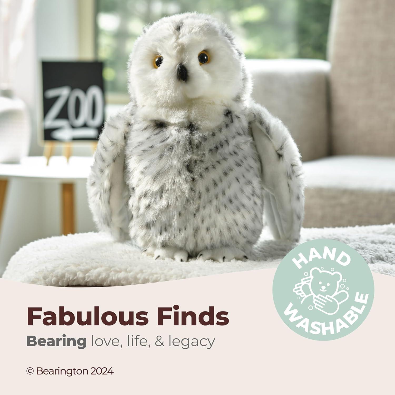 Búho de Peluche Bearington Blizzard 25.4 cm Ultra Suave