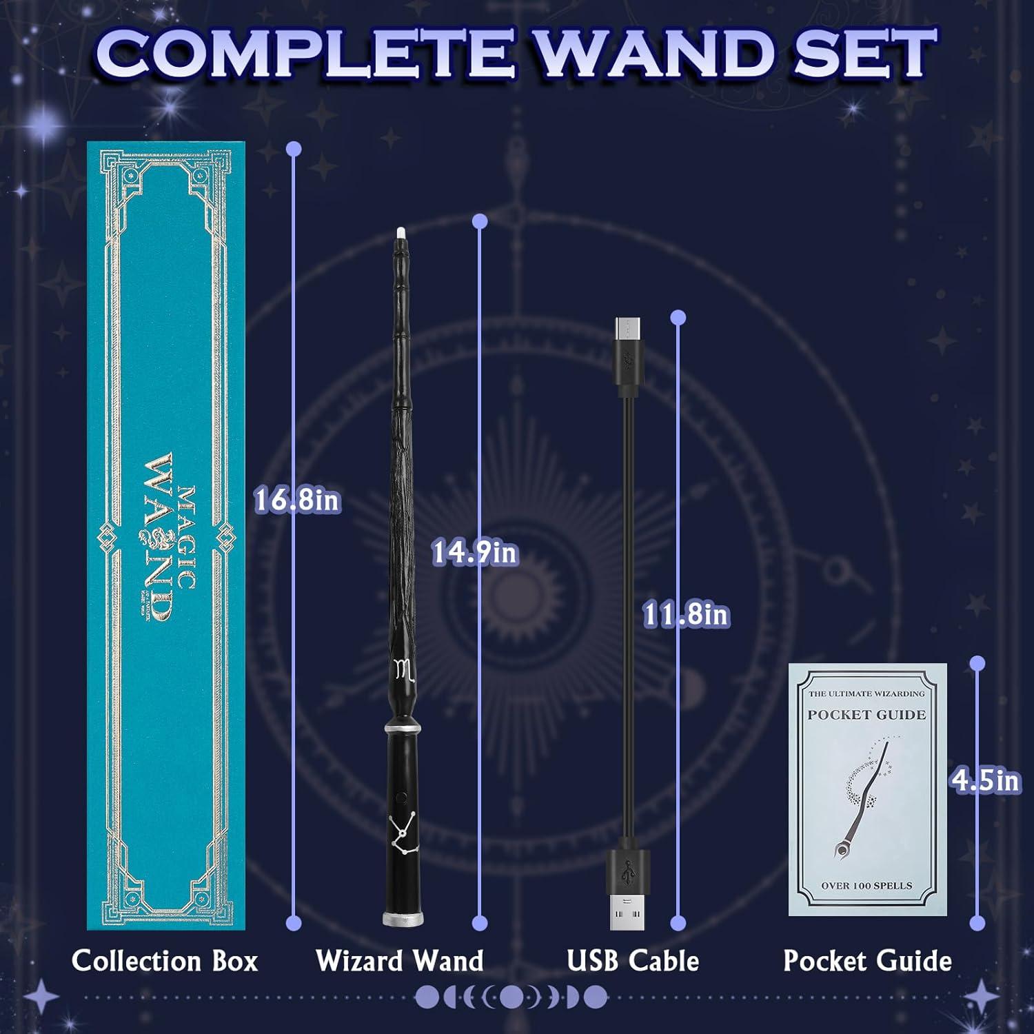 Varita Mágica Iluminada WizWonders Escorpio 5 Colores LED