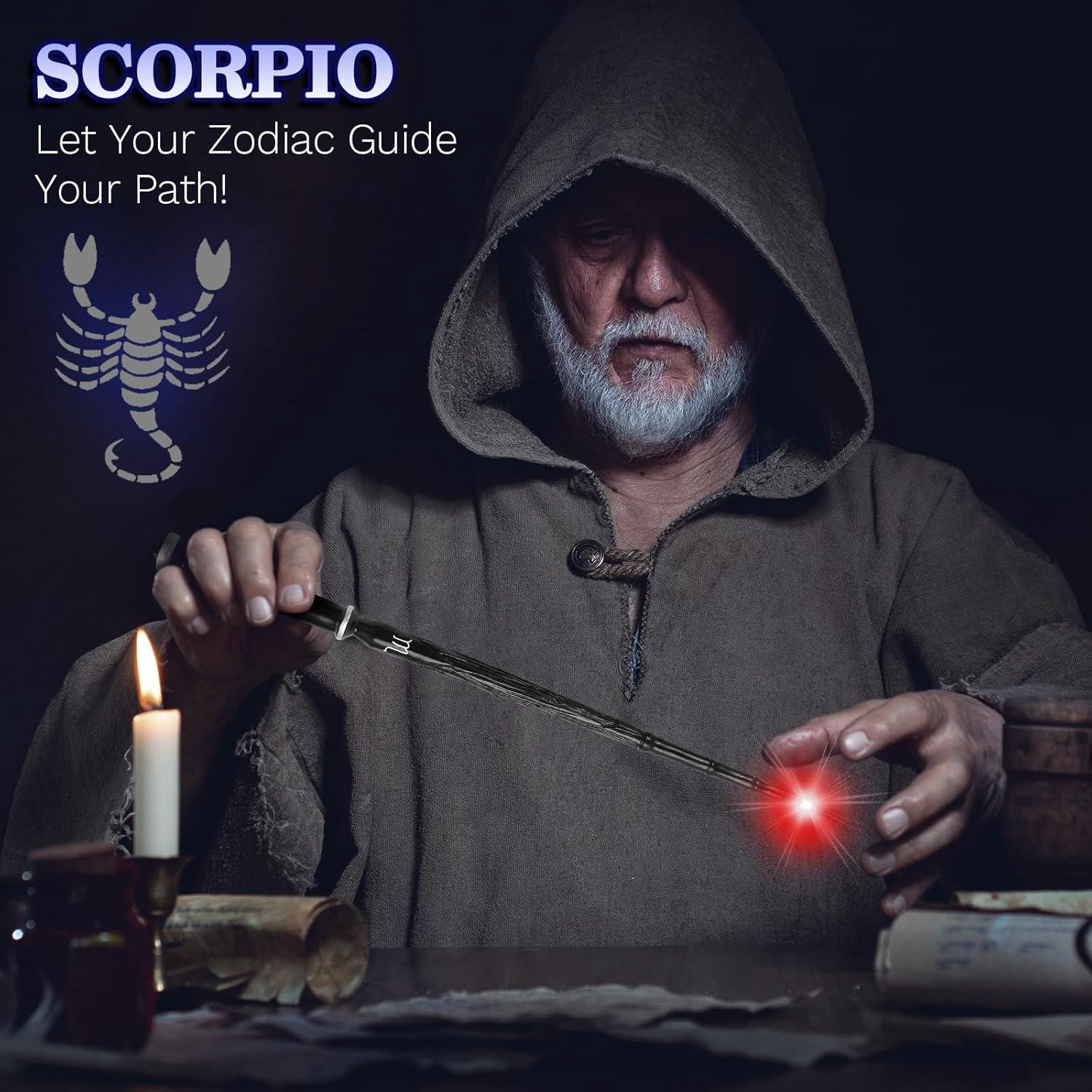 Varita Mágica Iluminada WizWonders Escorpio 5 Colores LED