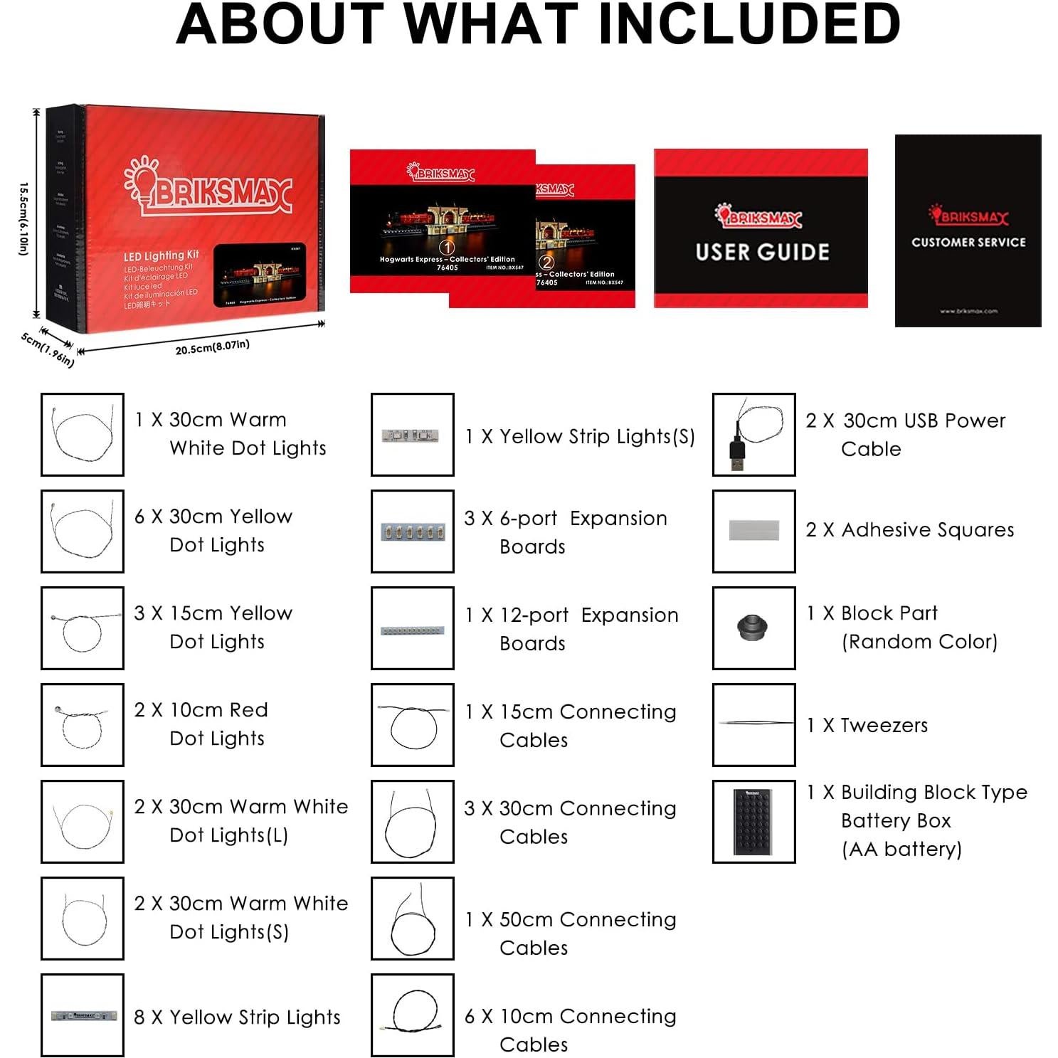 Kit de Iluminación LED BRIKSMAX para LEGO 76405 Expreso Hogwarts