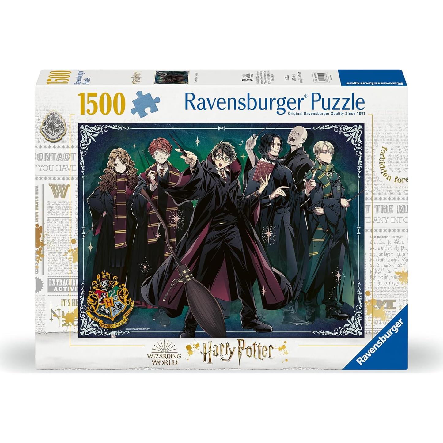 Rompecabezas Ravensburger Harry Potter 1500 Piezas - Gryffindor y Slytherin