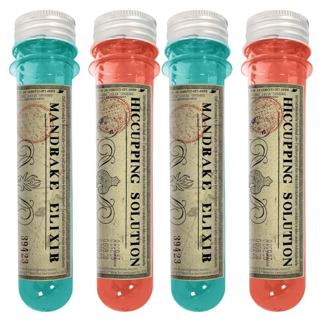 Botellas de Pociones Harry Potter Hogwarts - Pack de 4 - 13.6 cm