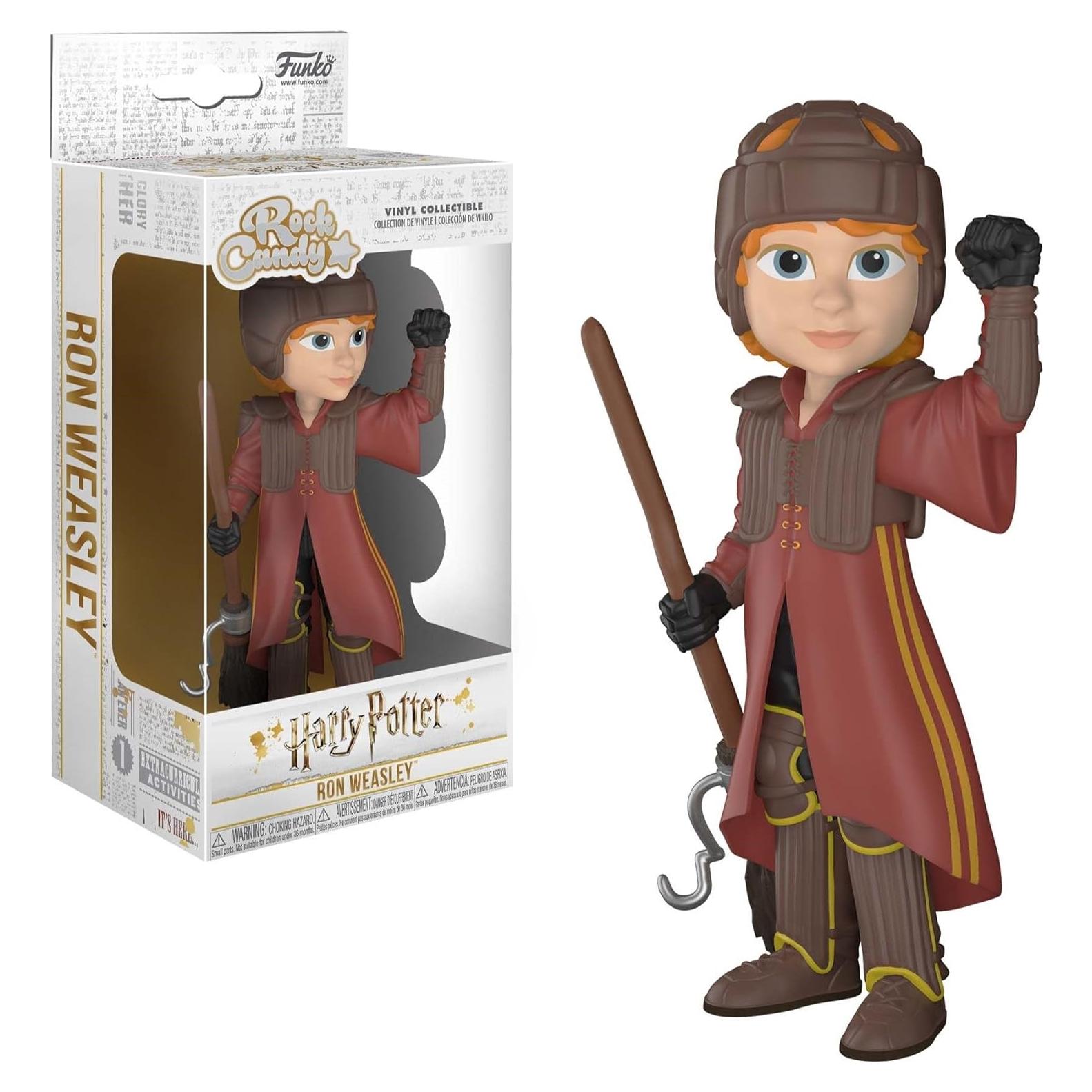 Figura Rock Candy Funko Harry Potter Ron Quidditch 12.7 cm