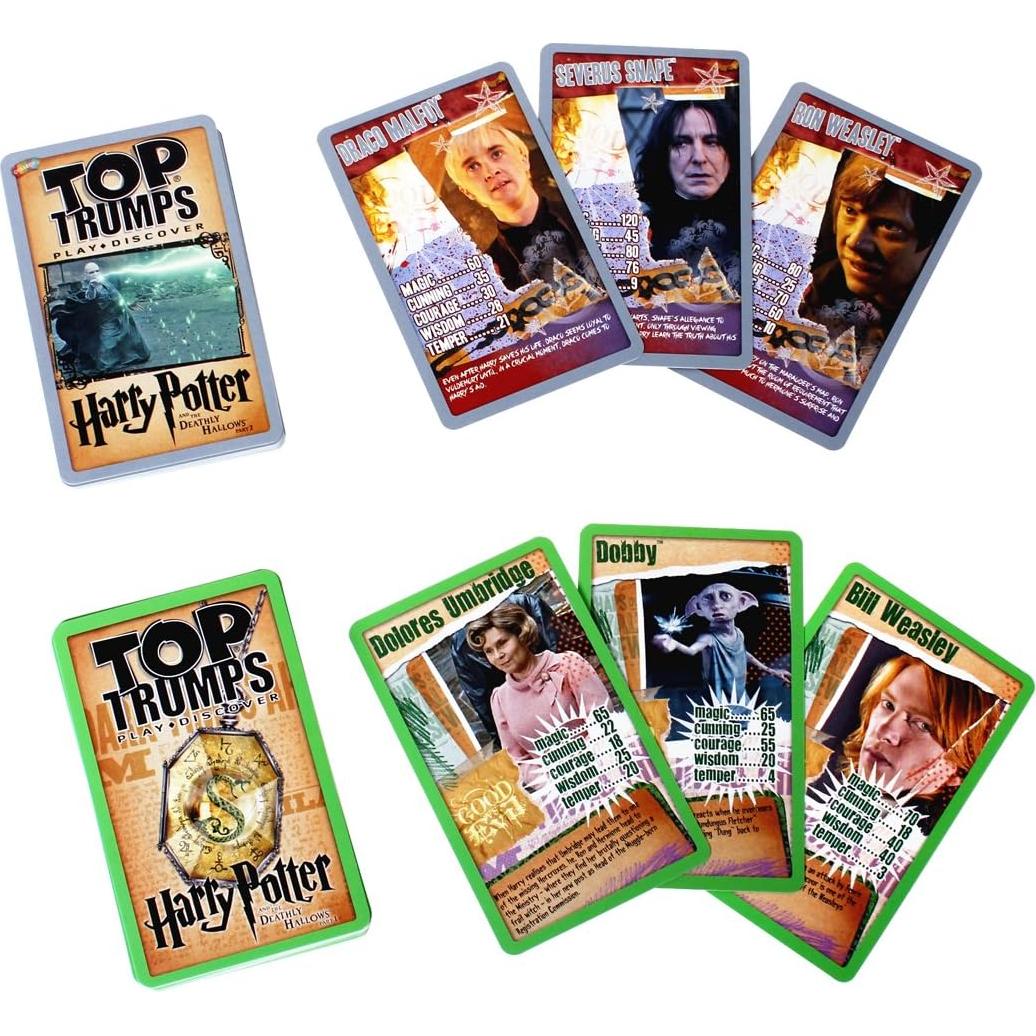 Juego de cartas Top Trumps Harry Potter Slytherin en lata