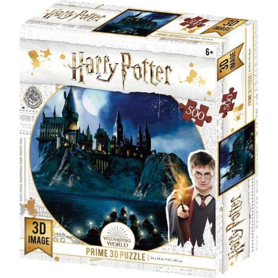 Rompecabezas 3D Lenticular Harry Potter Hogwarts 500 Piezas