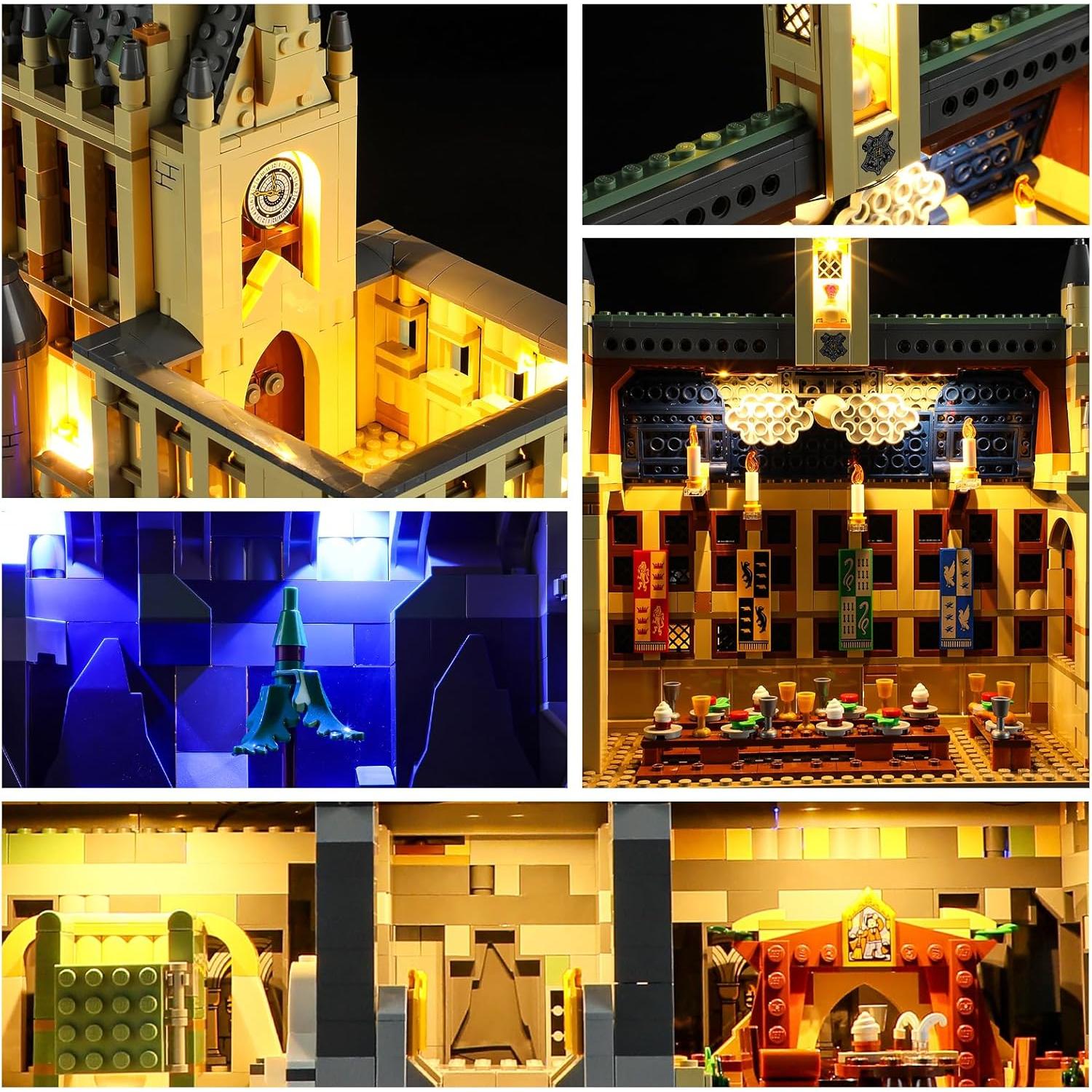Kit de Luz LED YEABRICKS para Castillo de Hogwarts 76435