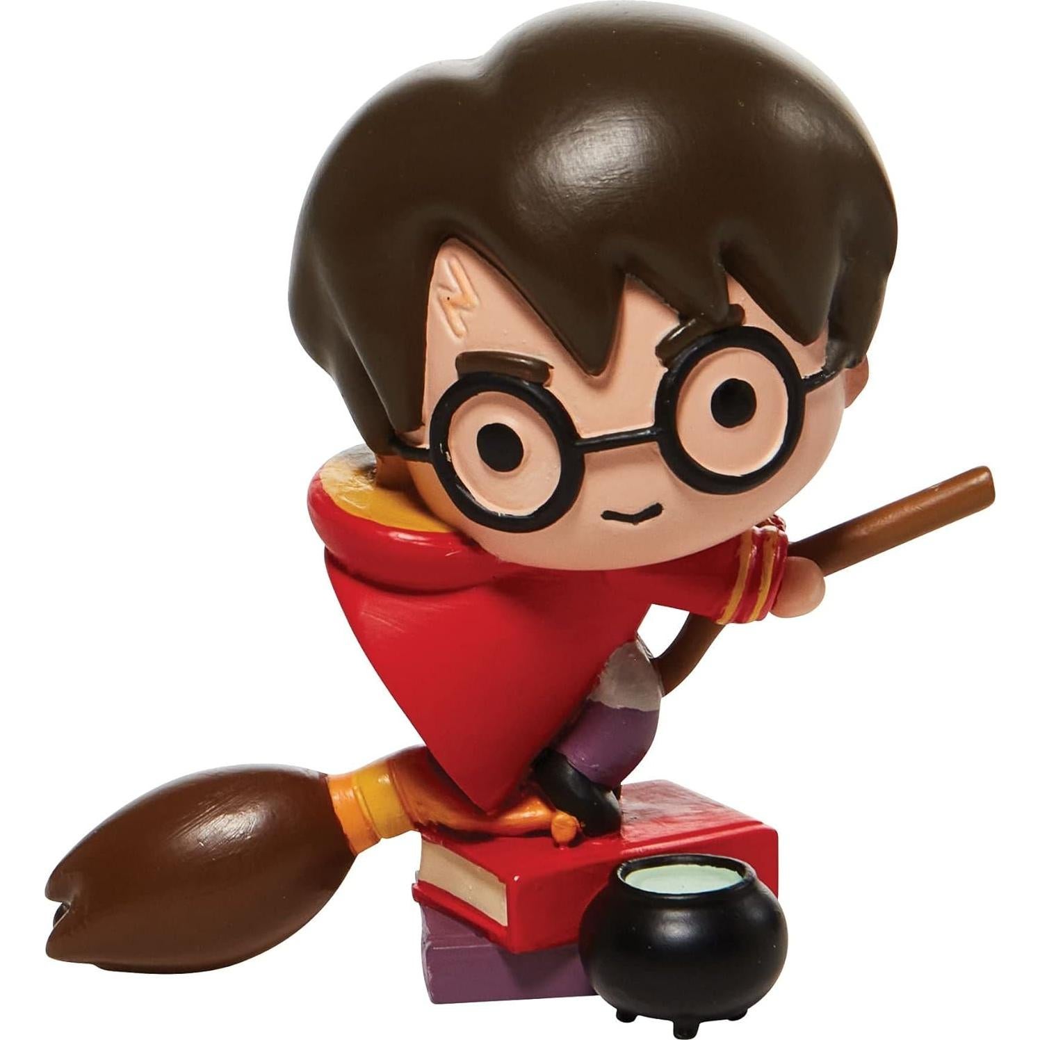 Figura Enesco Harry Potter Montando en Escoba 8.2 cm