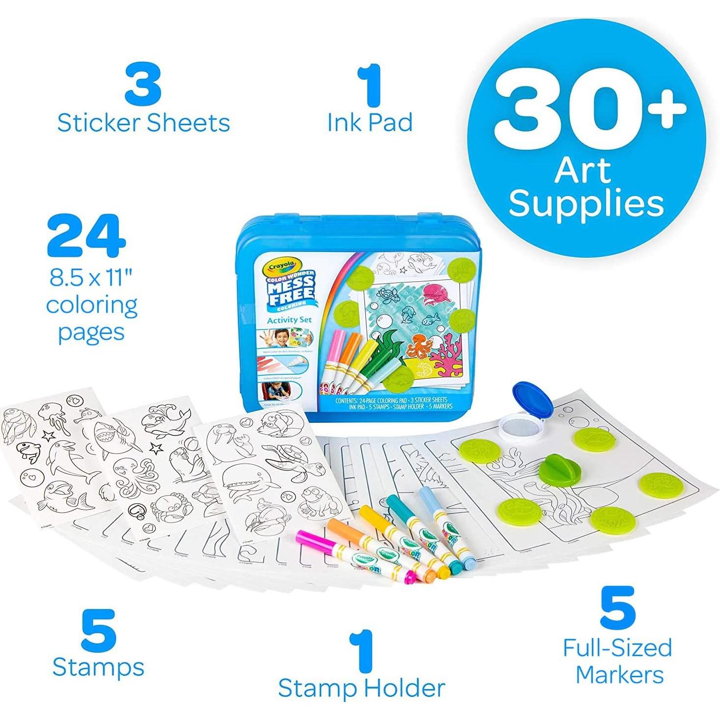 Kit de Arte Crayola Color Wonder 30 Piezas Sin Desorden