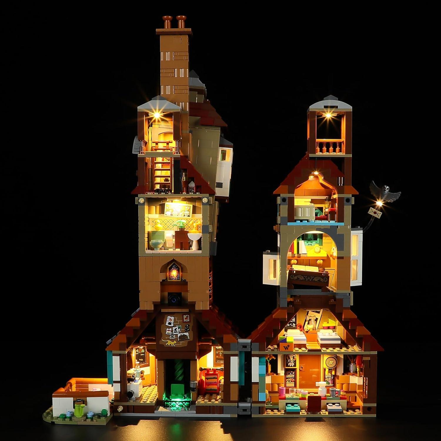 Kit de Luz LED YEABRICKS para LEGO 76437 Harry Potter La Madriguera