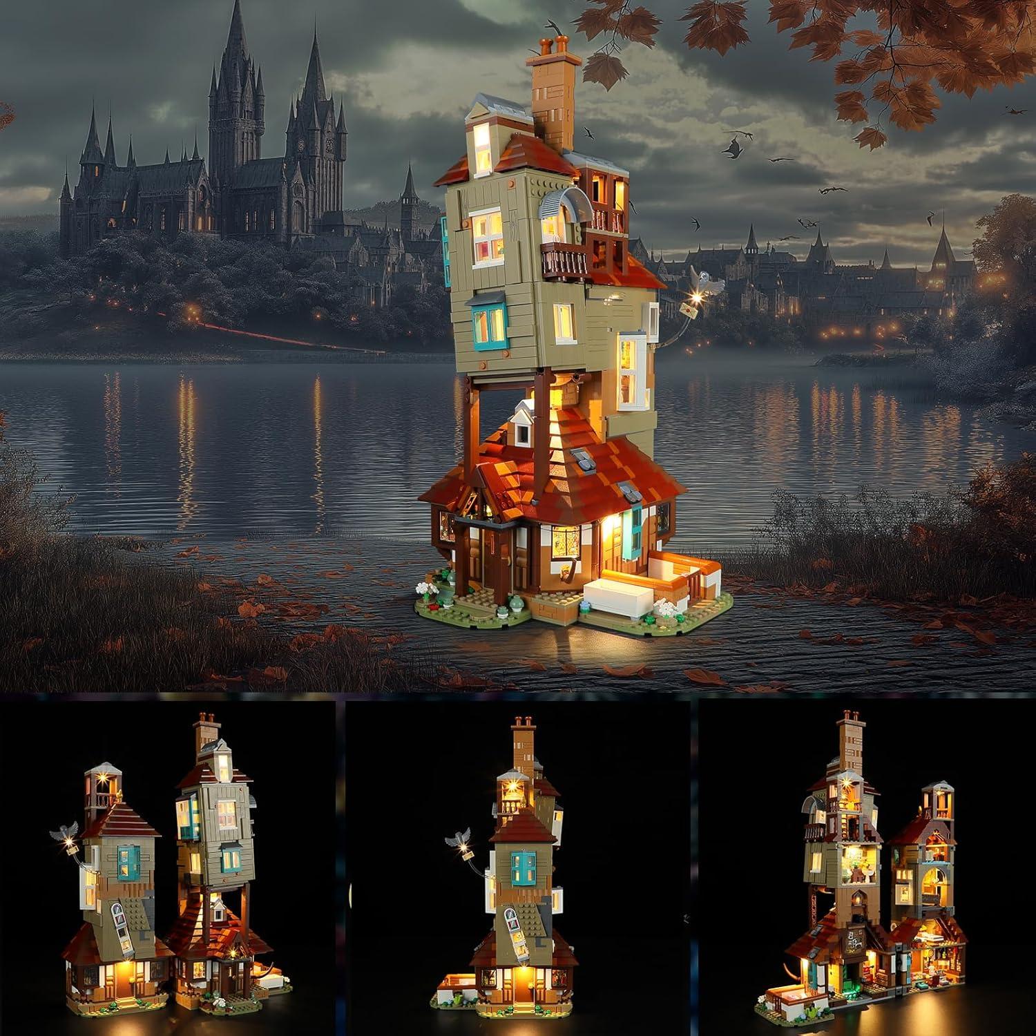 Kit de Luz LED YEABRICKS para LEGO 76437 Harry Potter La Madriguera