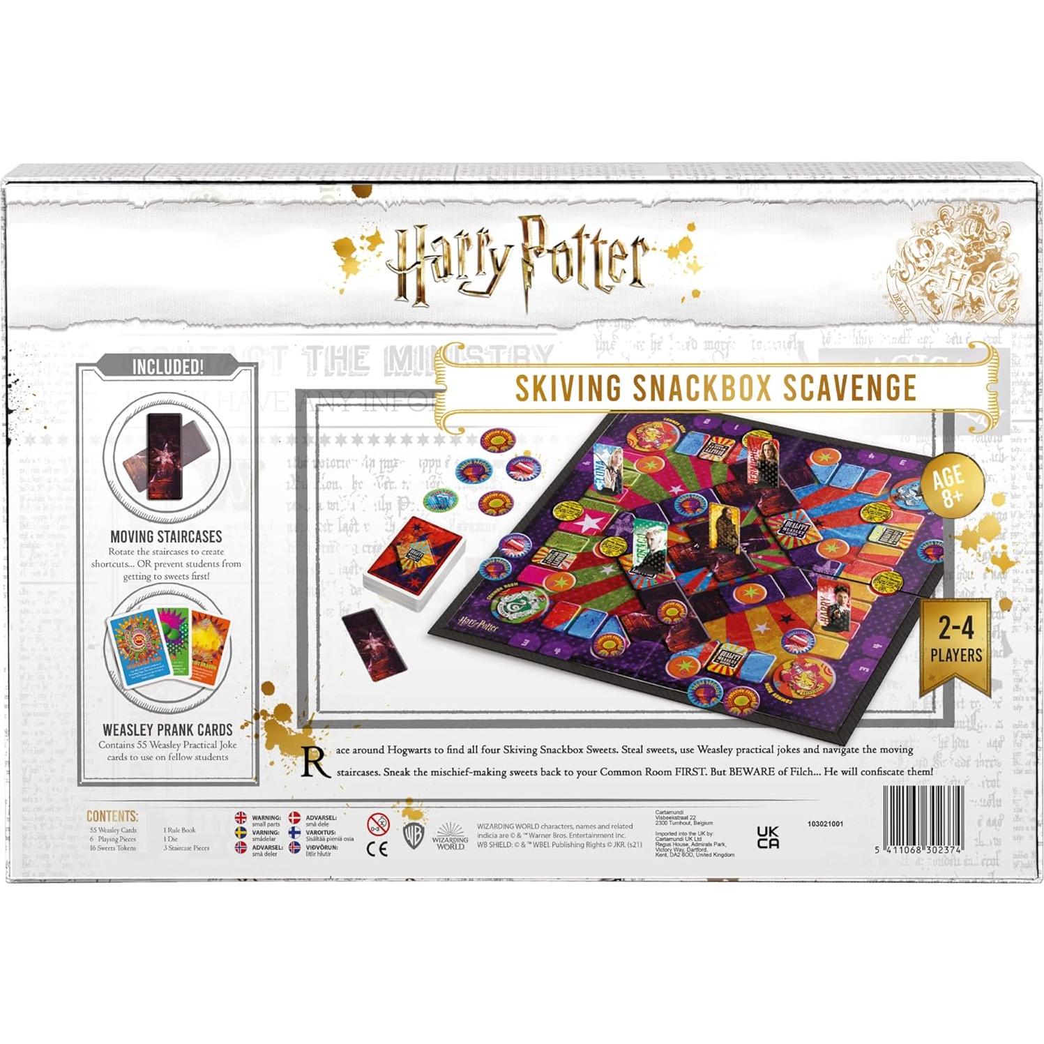 Juego de Mesa Harry Potter Skiving Snackbox Cartamundi para 2-4 Jugadores