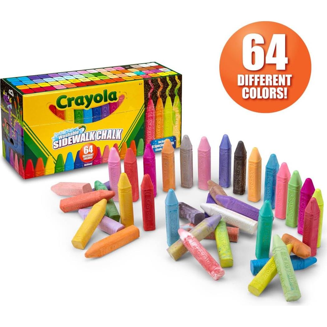 Tiza Lavable Crayola Ultimate 64ct - Colores Brillantes y Efectos
